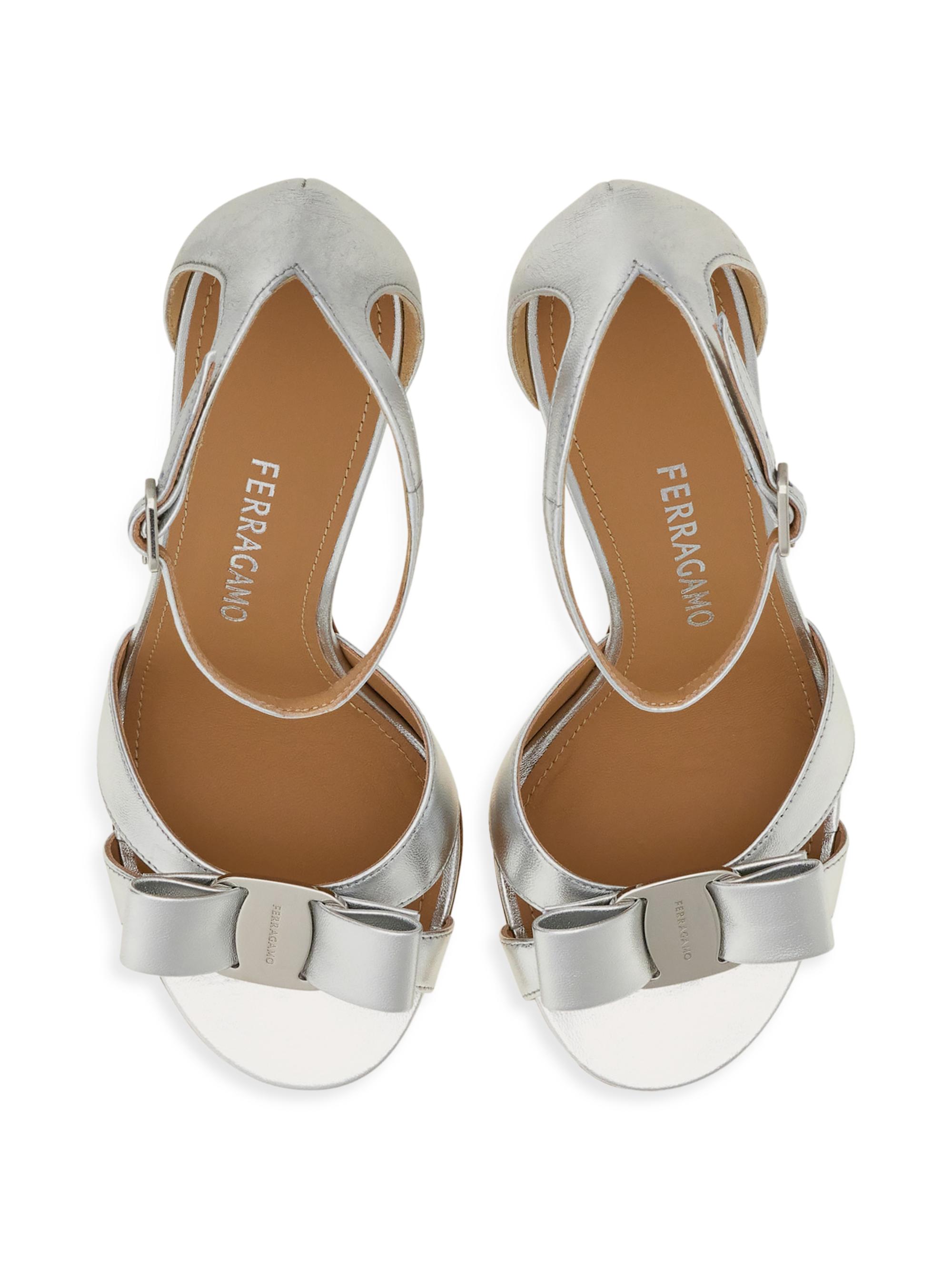 FERRAGAMO Vara Bow 90MM Sandals | Saks Fifth Avenue