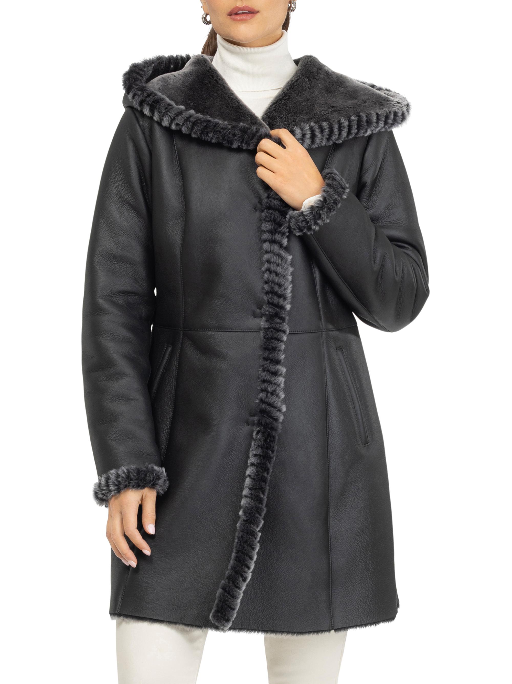 Gorski Merino Shearling Lamb Parka with Whipstitch Trim | Saks