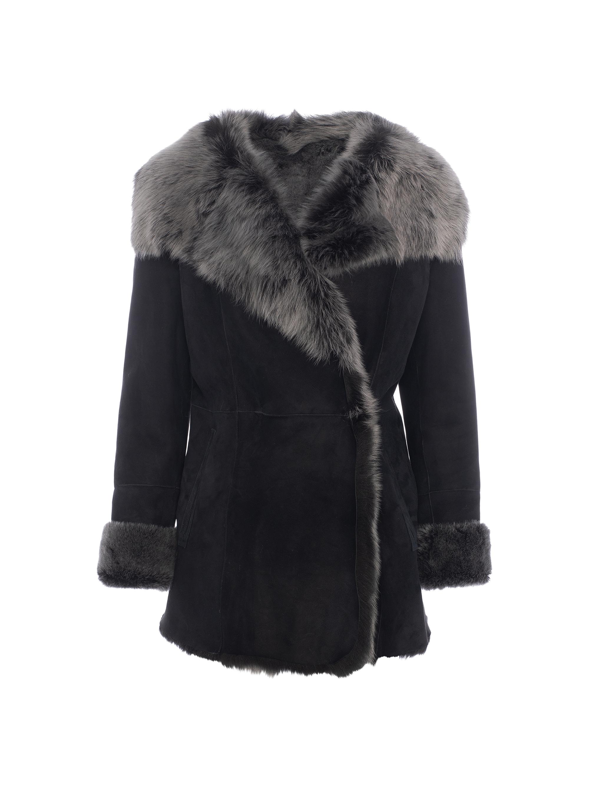 Nicole Benisti Mixed Media Shearling Down Moto Jacket | Saks Fifth