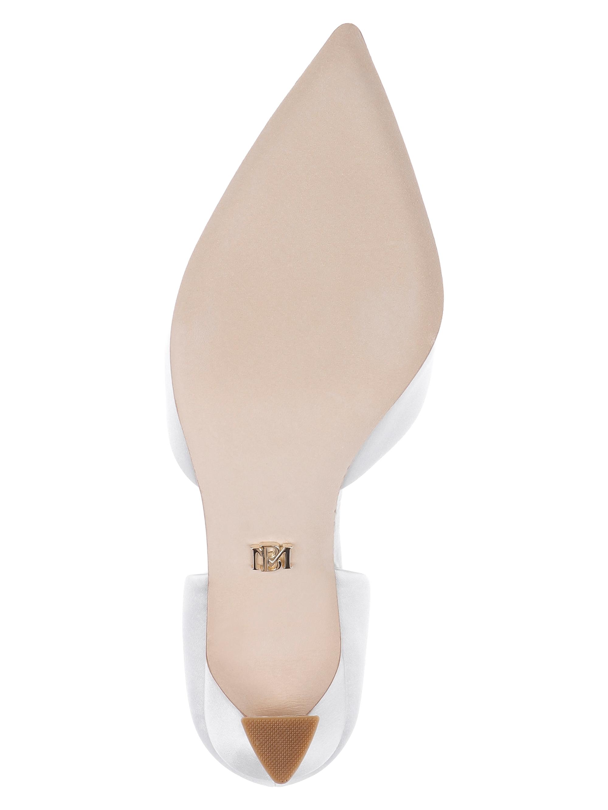 Badgley Mischka Women's Olympic 80MM Satin Pumps - White Satin | Thumbnail 6