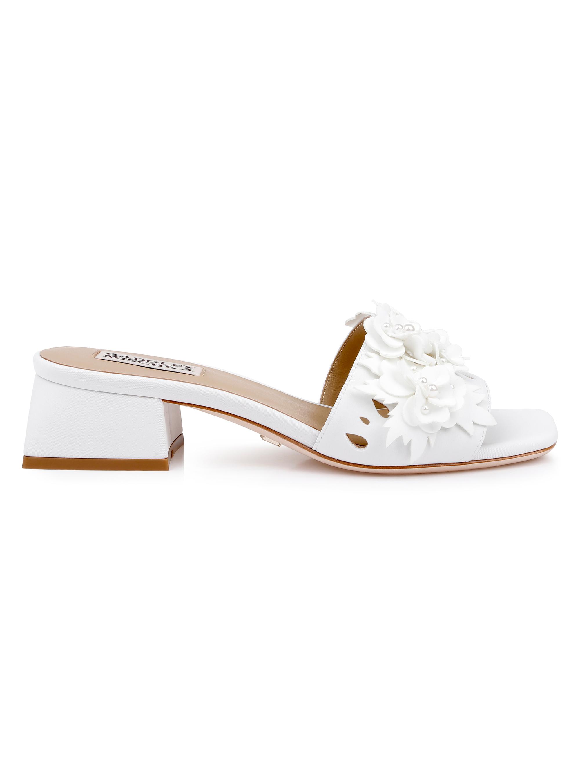 Badgley Mischka Women's Oralia 40MM Floral Sandals - White