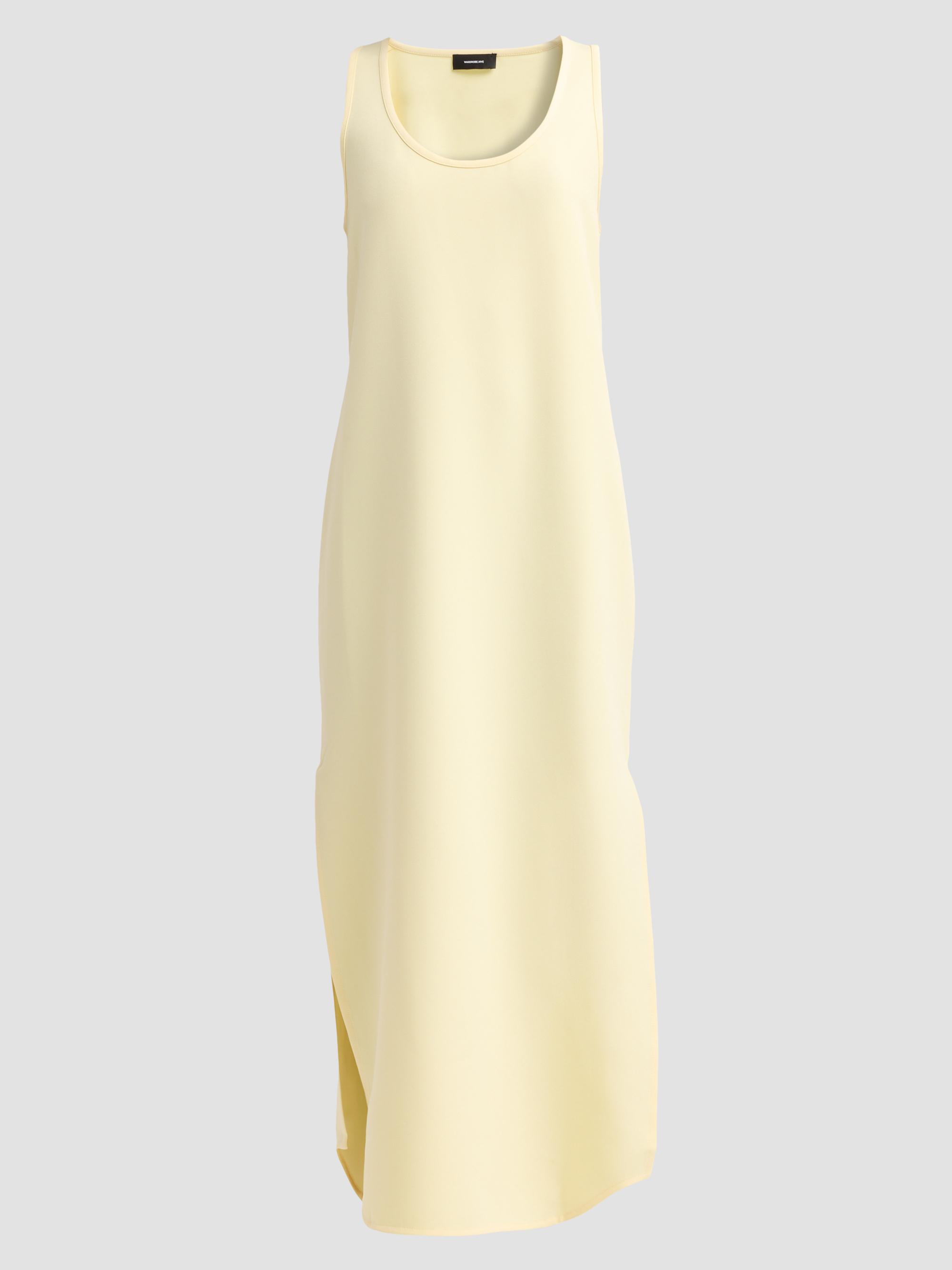 WARDROBE.NYC Women's Side-Slit Tank Midi Dress - Lemon | Thumbnail 6