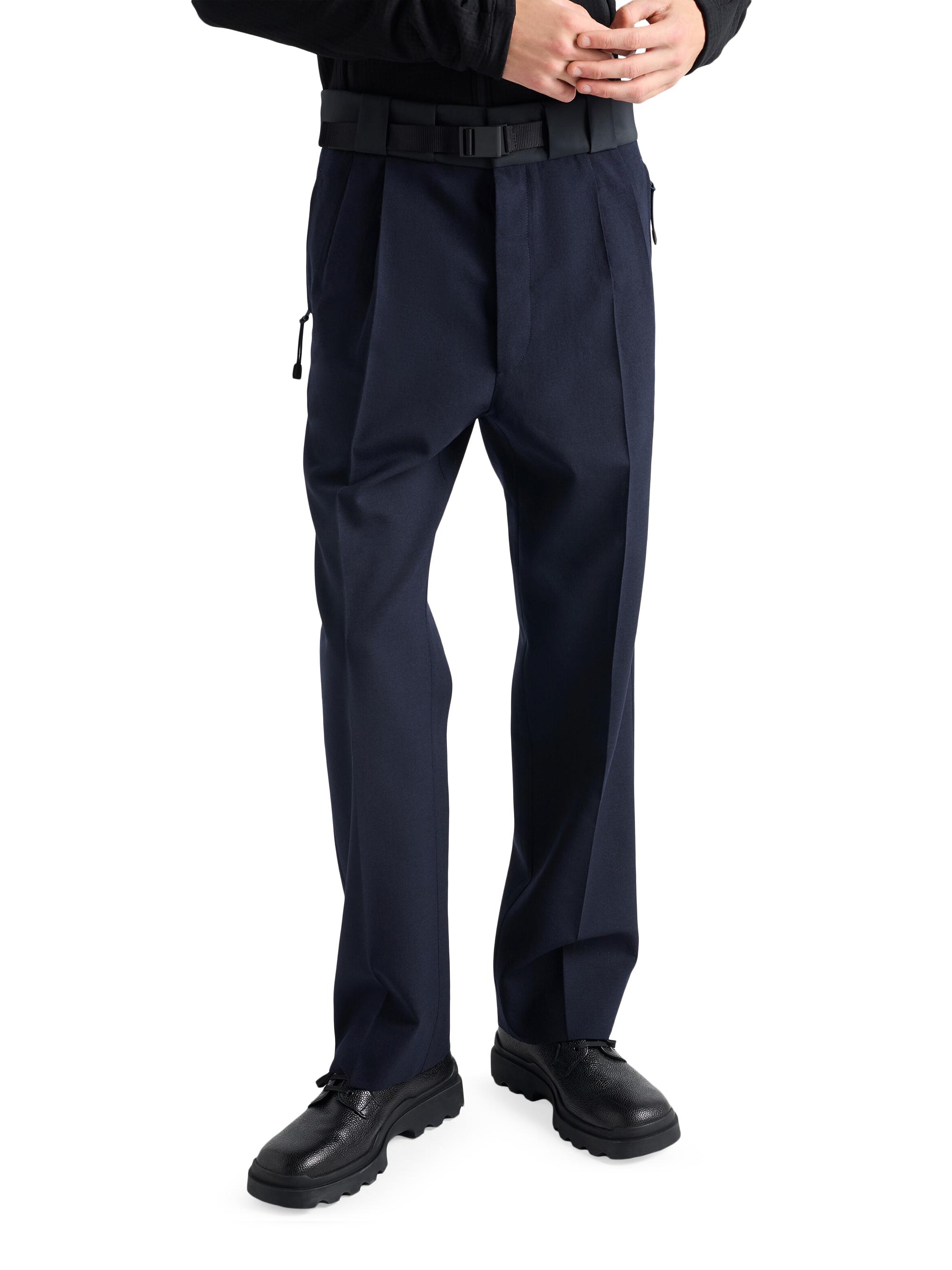 prada wool trousers ウールパンツ Prada Wool Pants with Technical Details | Saks Fifth Avenue