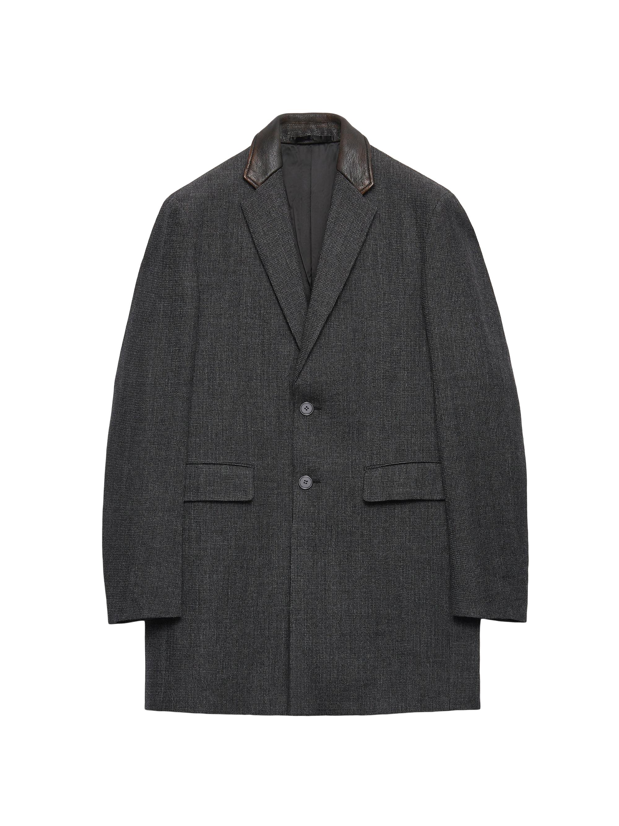 Prada Single-Breasted Wool Blend Coat | Saks Fifth Avenue