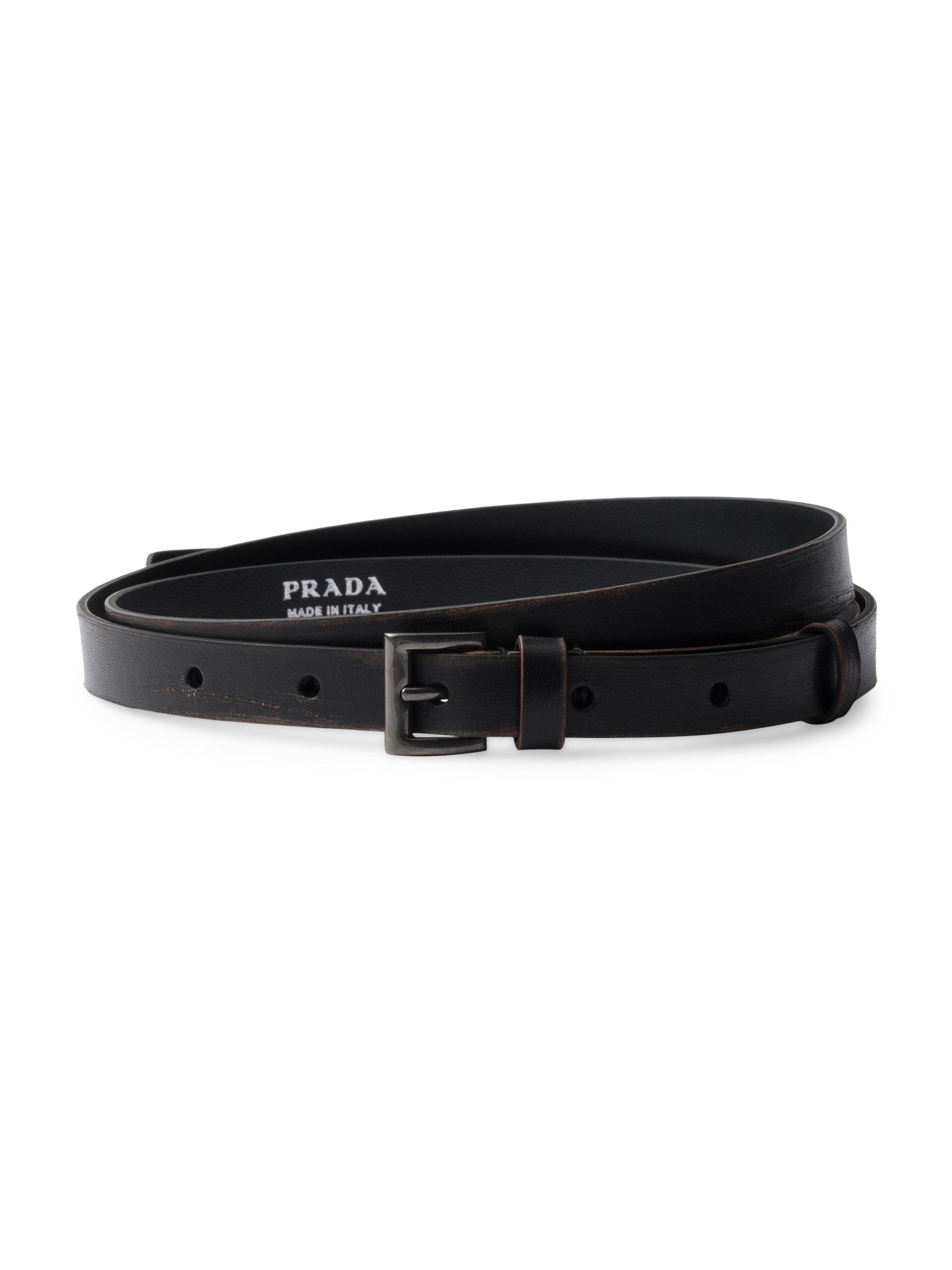 s*0様 PRADA レザー ベルト 38/95 s*0様 PRADA レザー ベルト 38/95 Prada Leather Belt | Saks Fifth Avenue