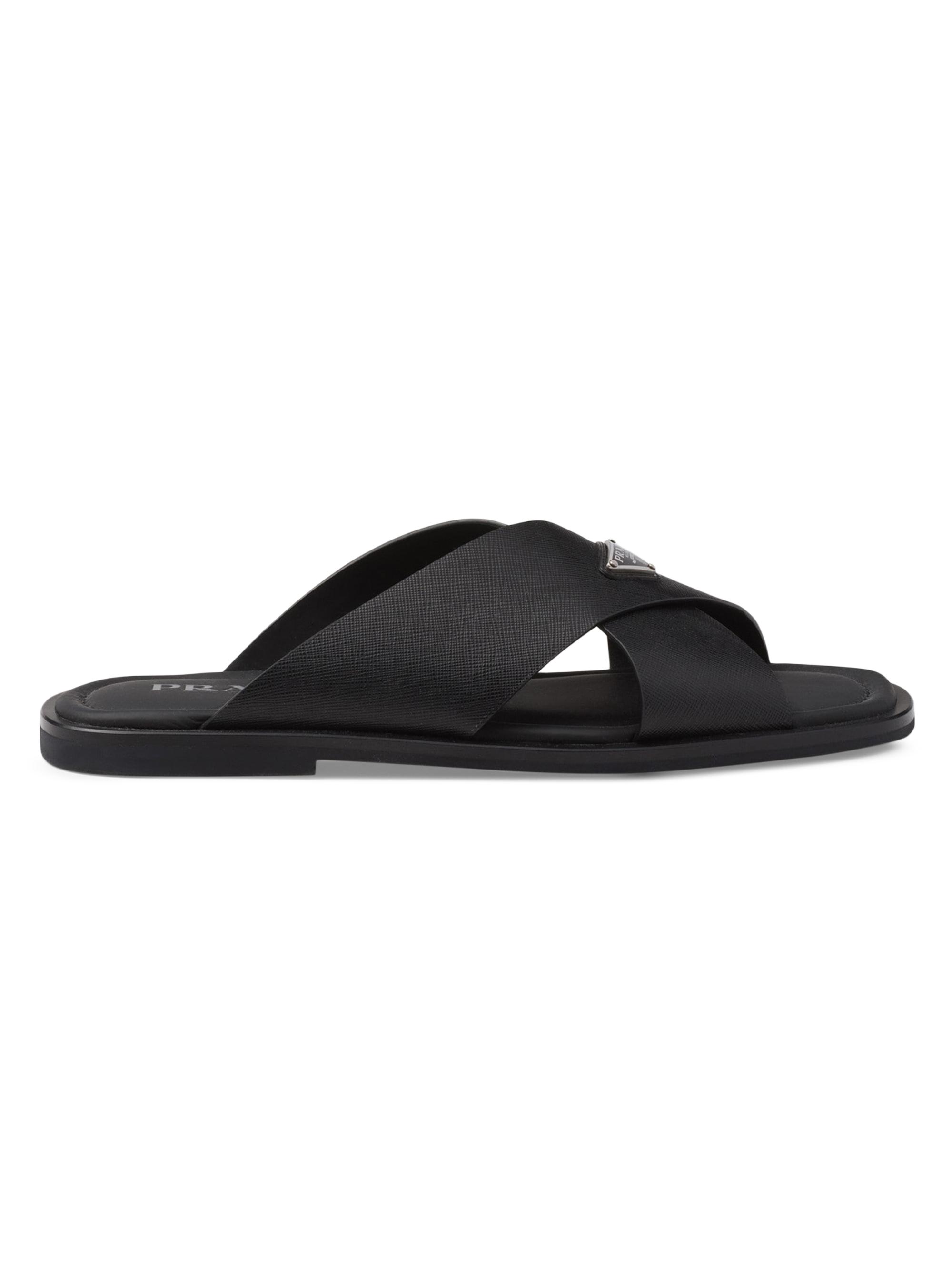 Fendi Cross-Strap FF Logo Sandals | Saks Fifth Avenue