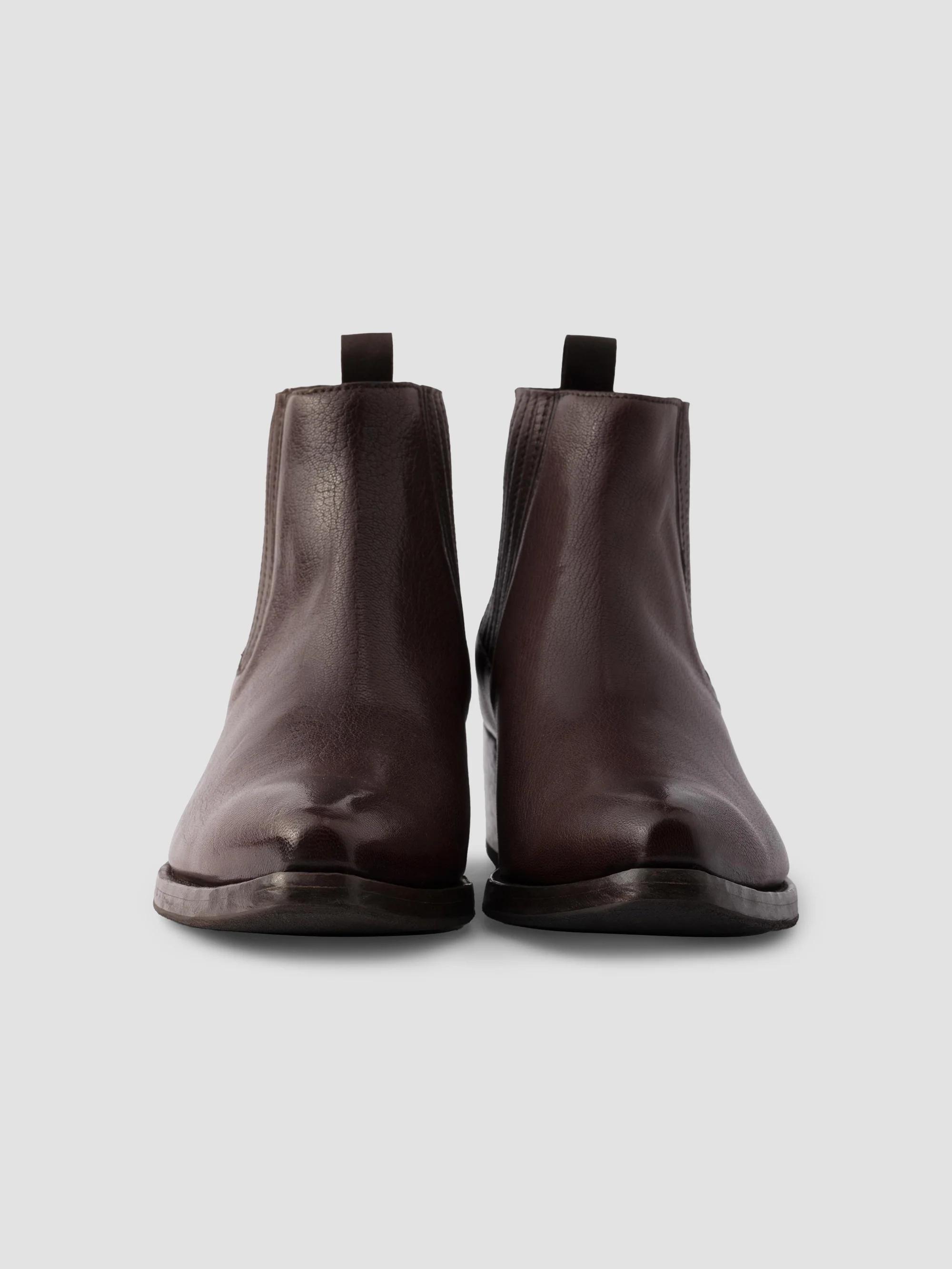 Prada Men\'s Rich Brown Jodhpurs Chelsea Belted Leather Boots Prada mens brown boots - Gem main image 4