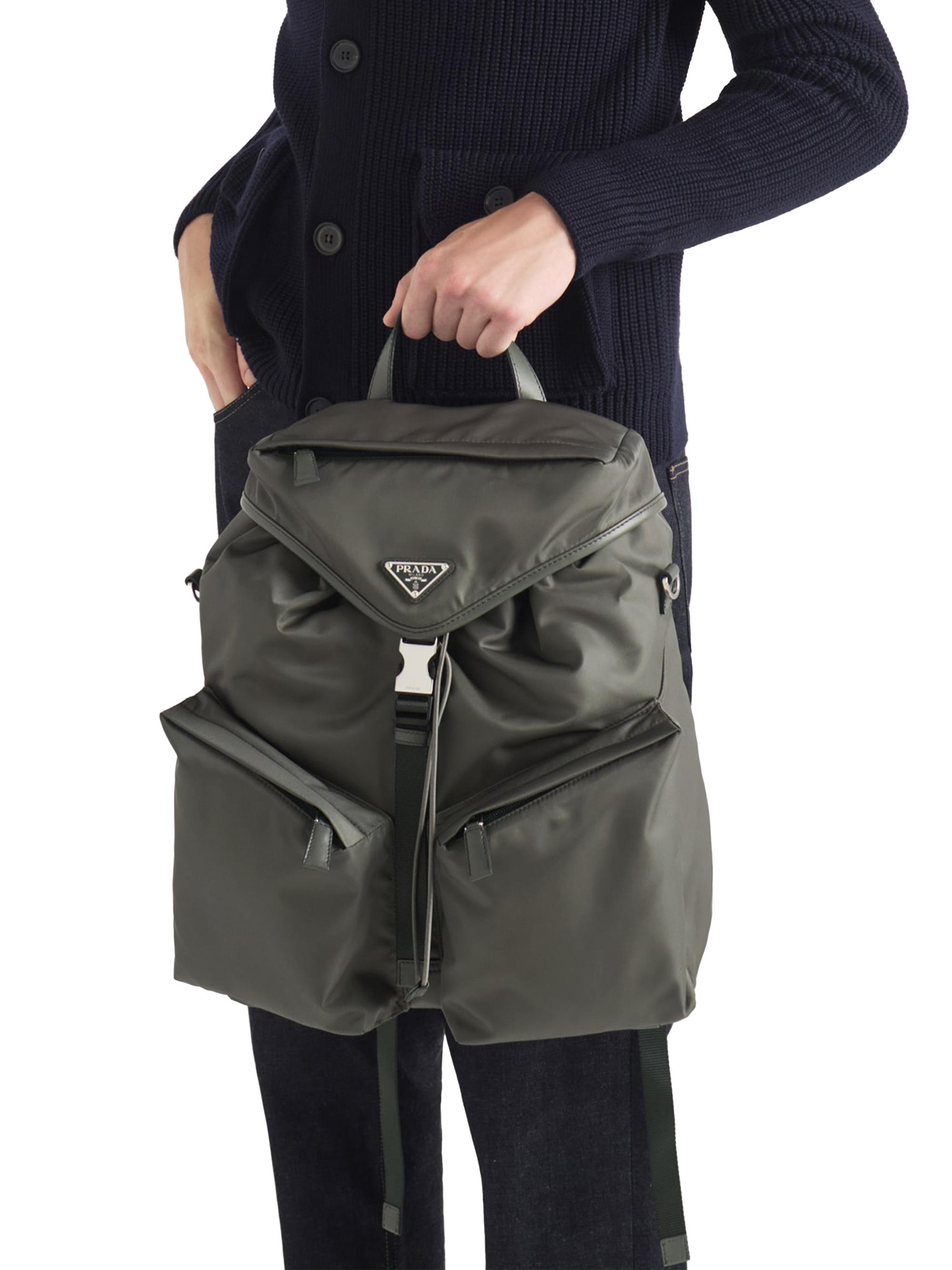 バッグ PRADA all leather backpack Leather backpack in black - Prada | Mytheresa