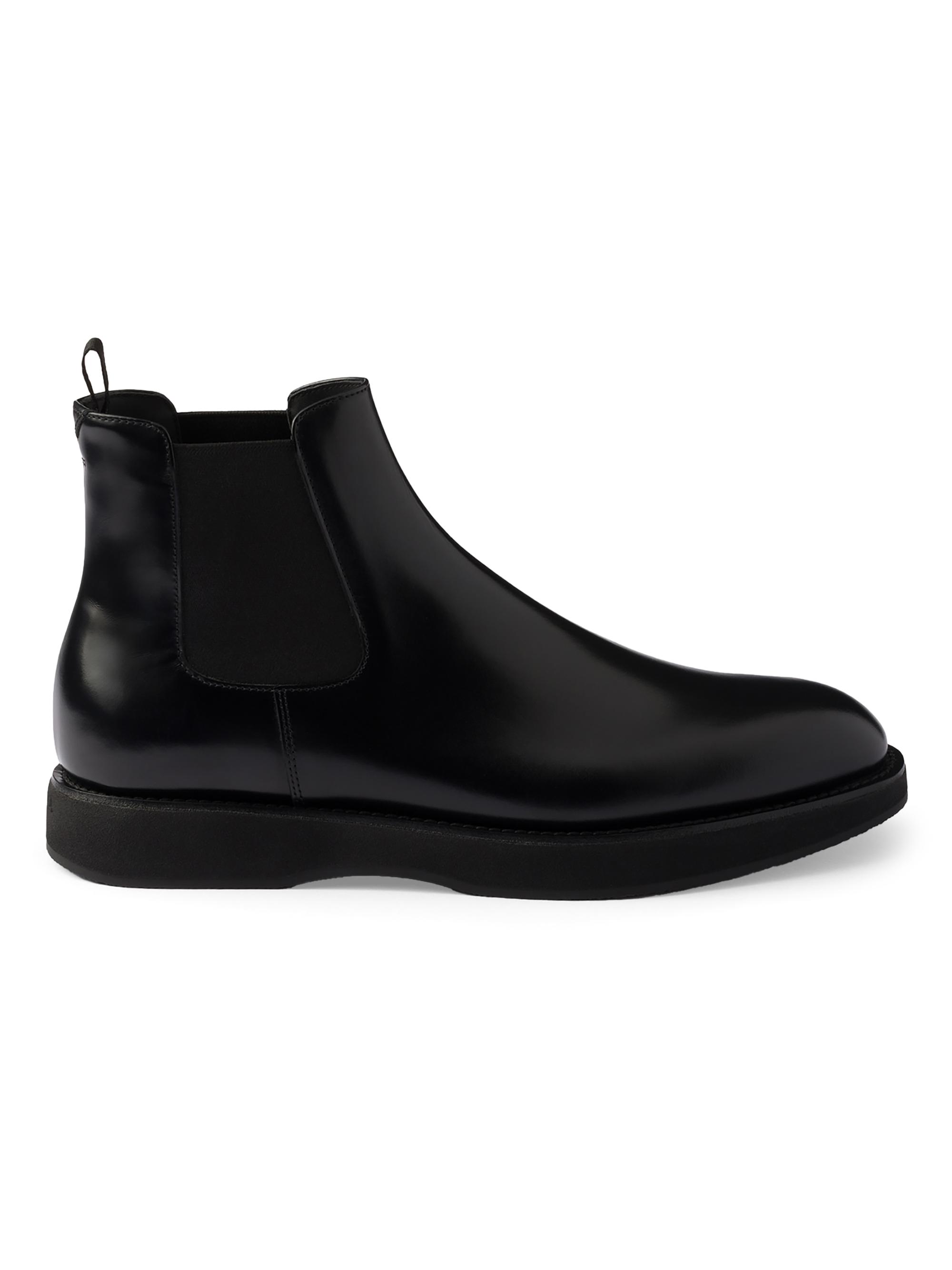 Prada Toblach Leather Ankle Boots | Saks Fifth Avenue