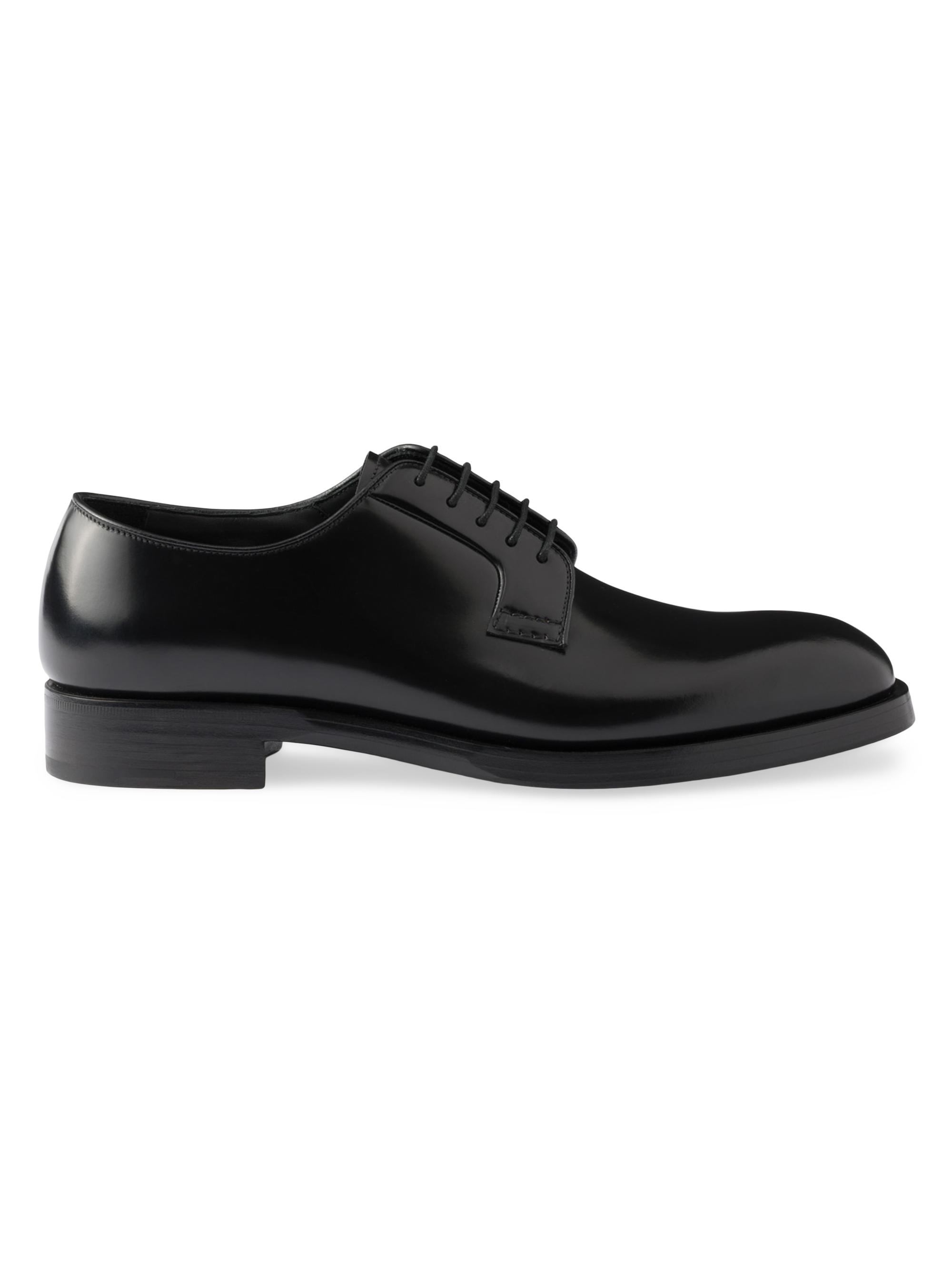 靴 PRADA Mens leather shoes 26cm Prada Toblach Laced Leather Shoes | Saks Fifth Avenue