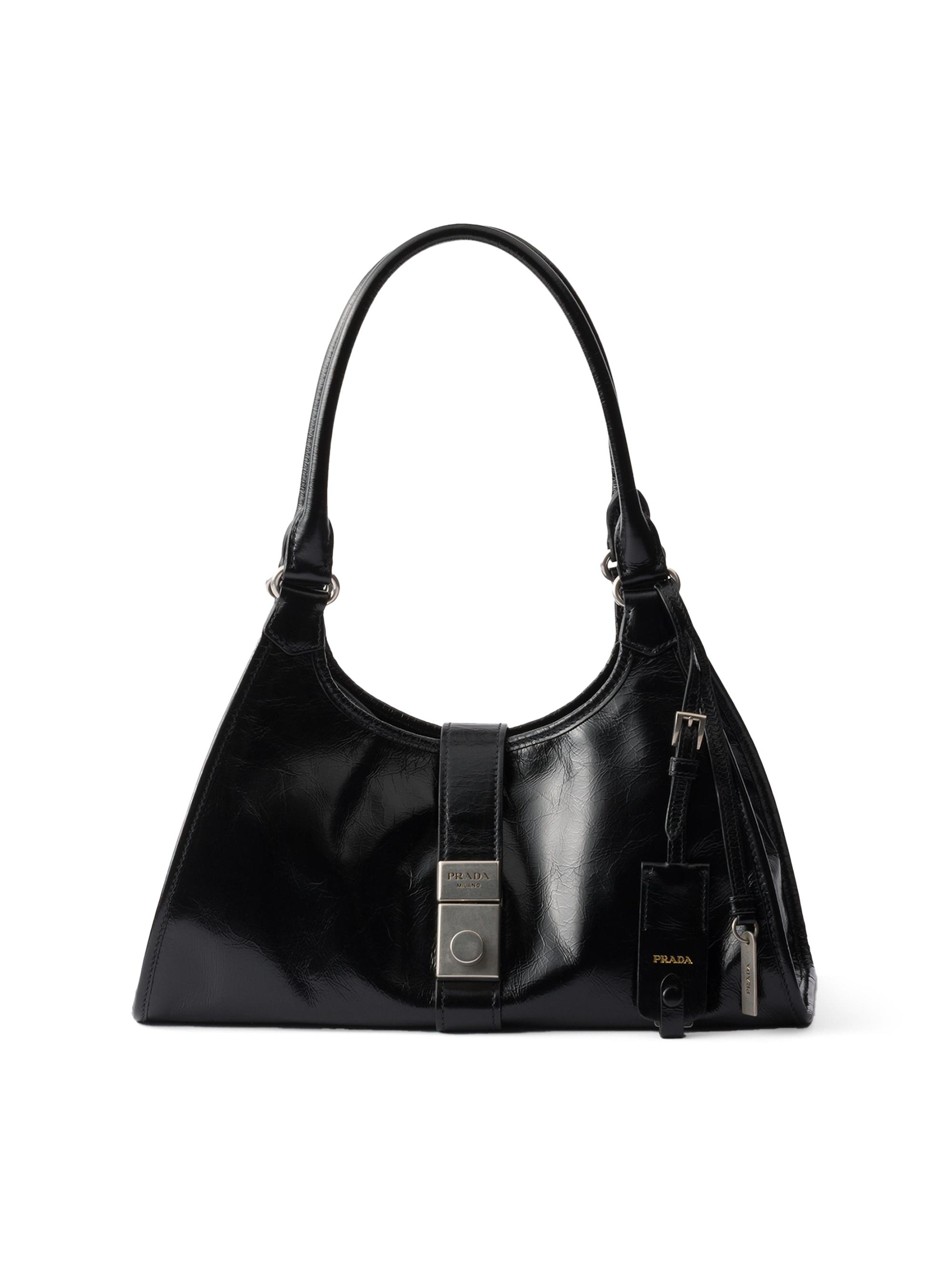 Prada Women's  Leather Shoulder Bag - Black