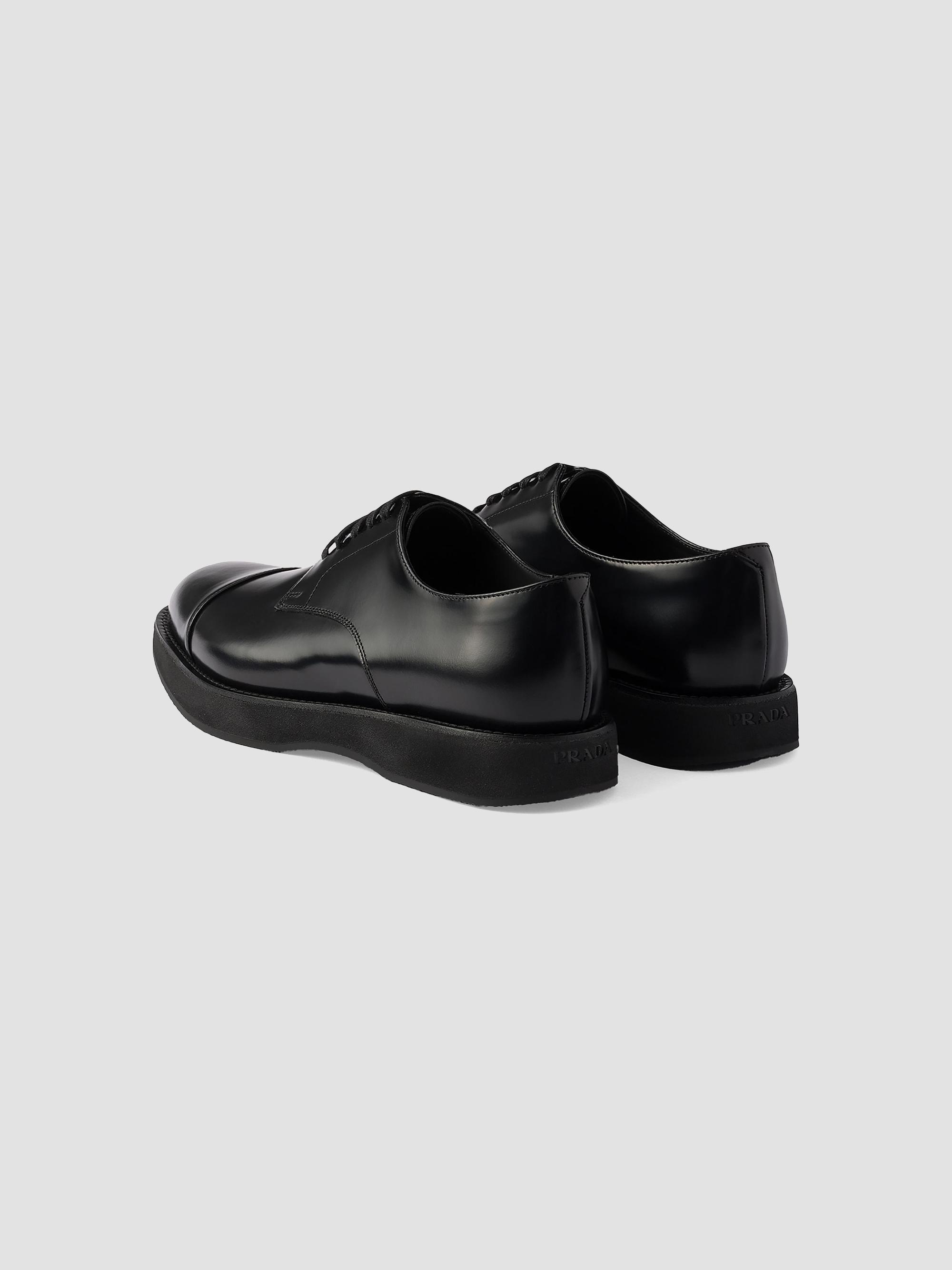 Prada Brushed Leather Lace-Up Shoes | Saks Fifth Avenue