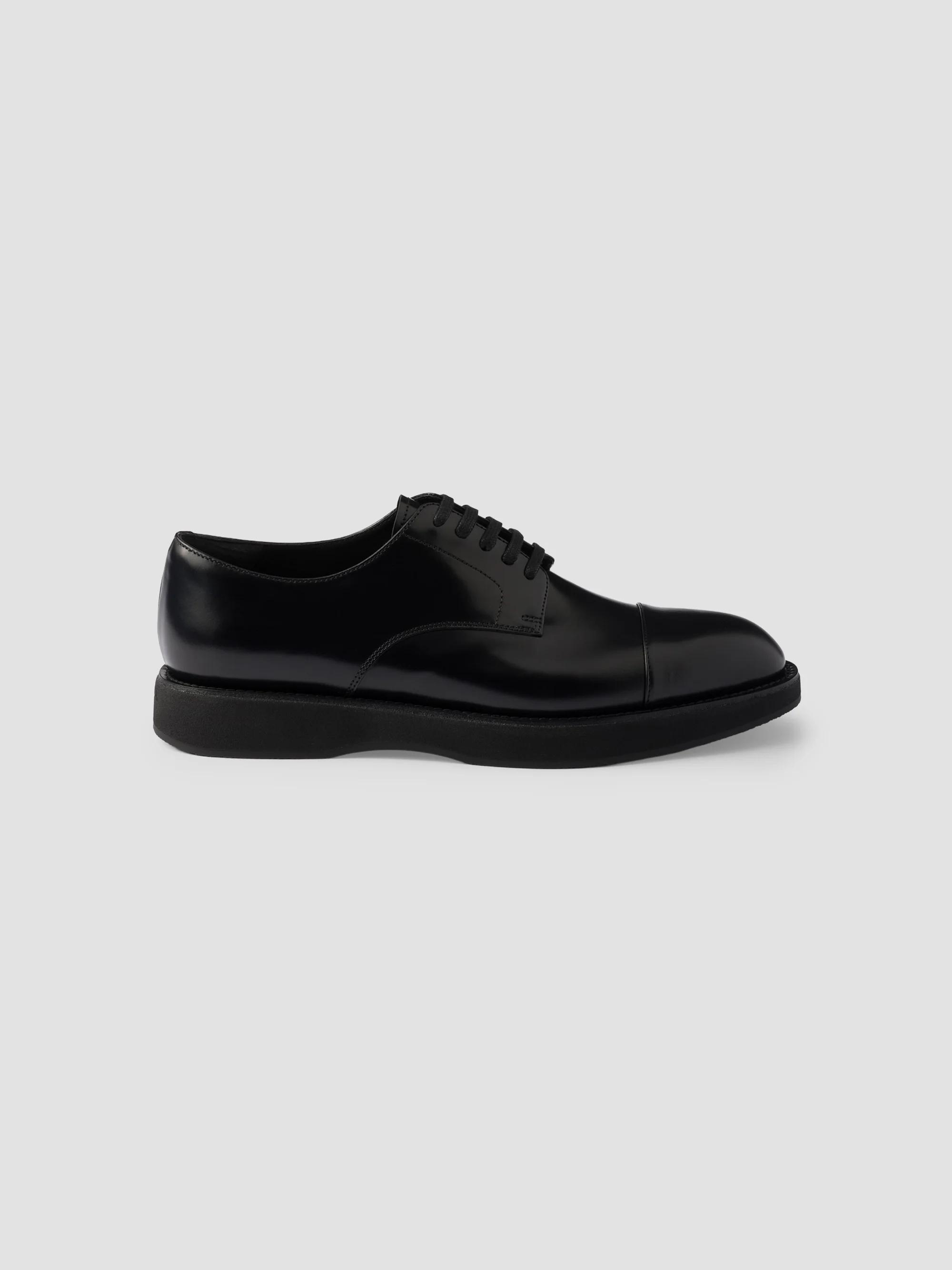 Prada Brushed Leather Lace-Up Shoes | Saks Fifth Avenue