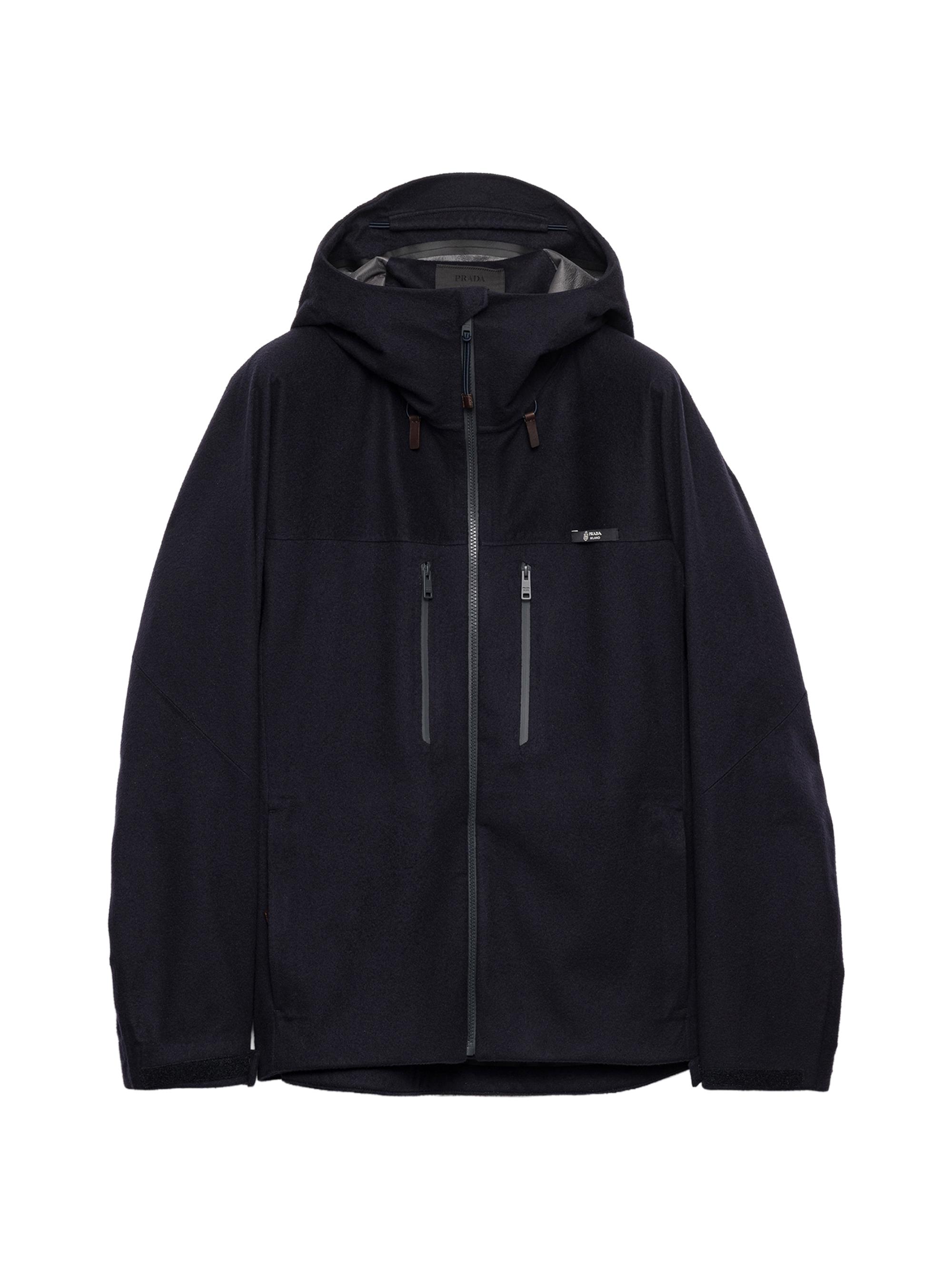 Prada Men's Hooded Cashmere Jacket - Blue