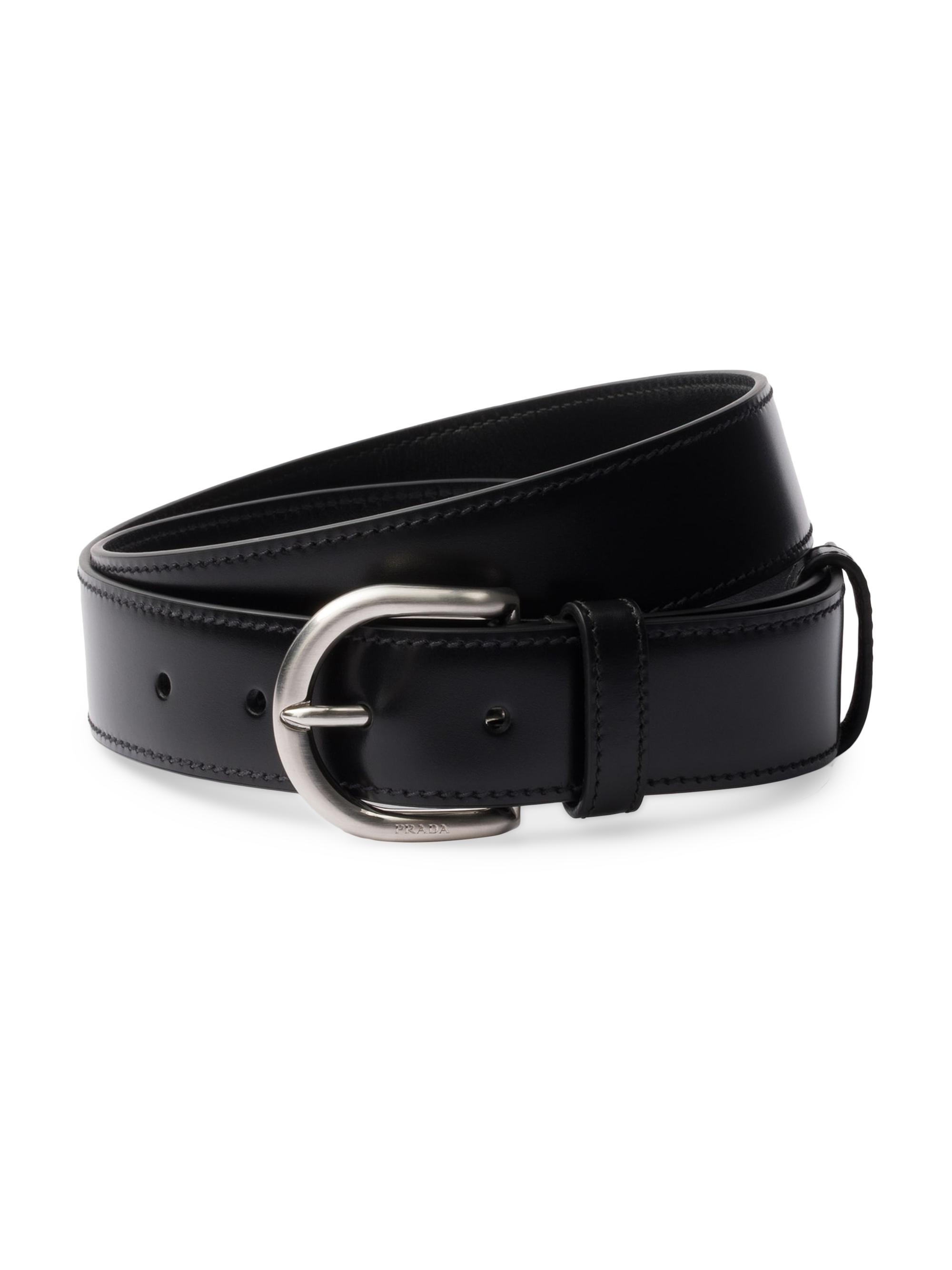 Prada Saffiano Leather Belt | Saks Fifth Avenue