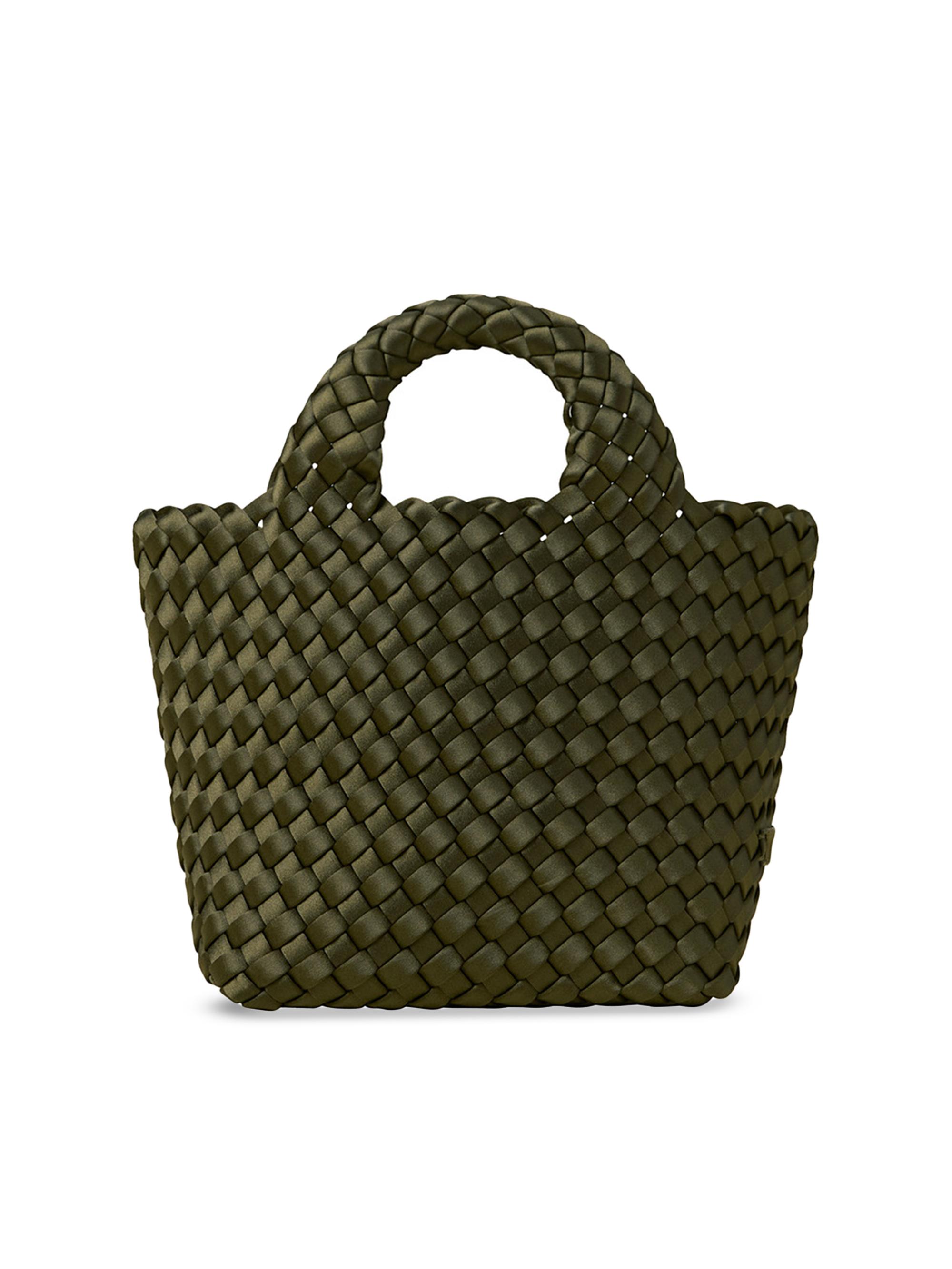 Naghedi Women's St. Barths Petit Satin Tote Bag - Juniper | Thumbnail 7