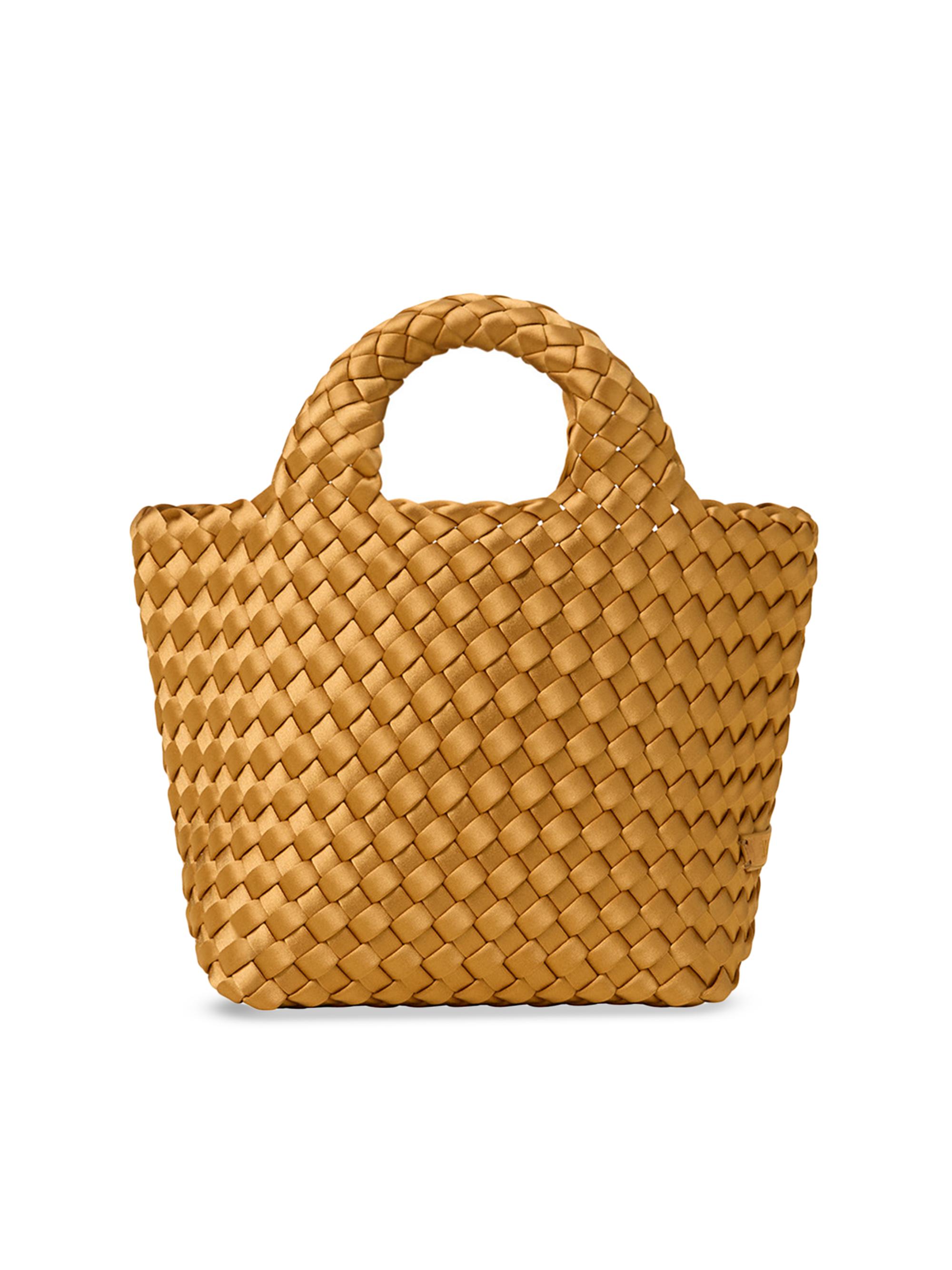Naghedi Women's St. Barths Petit Satin Tote Bag - Ore | Thumbnail 7