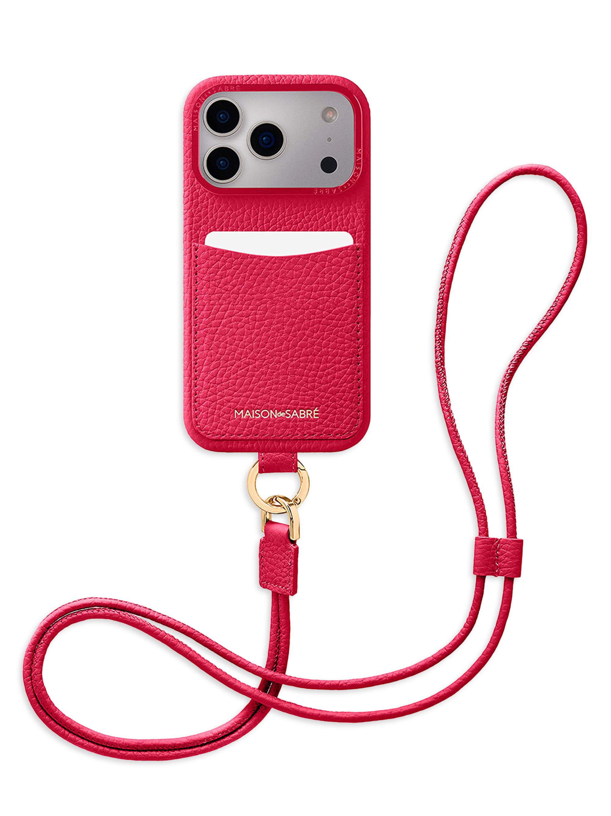 Maison de Sabre Sling Phone Case (iPhone 17 Pro Max) - Shibuya Fuchsia