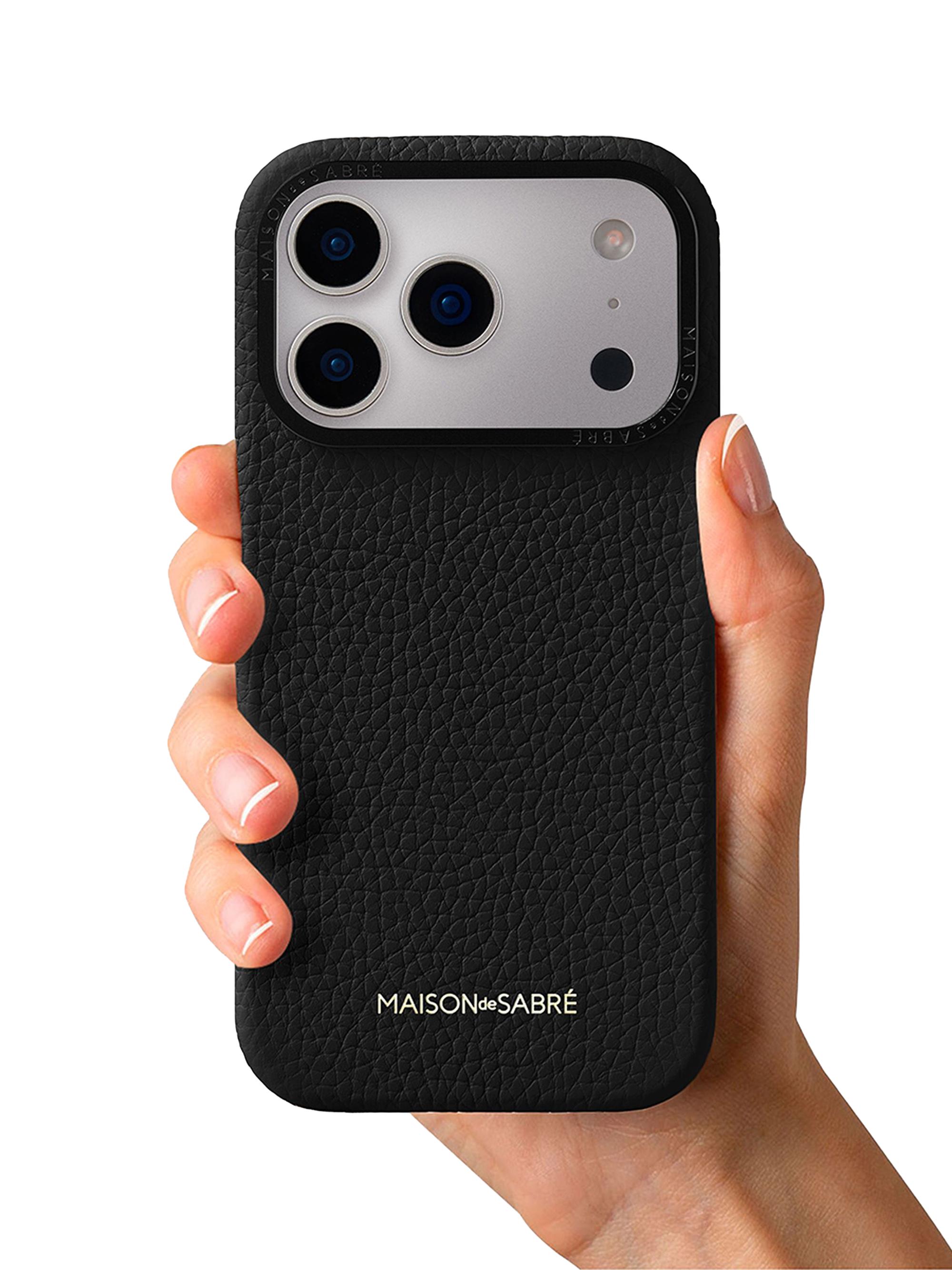 Maison de Sabre Leather Phone Case (iPhone 17 Pro Max) | Saks