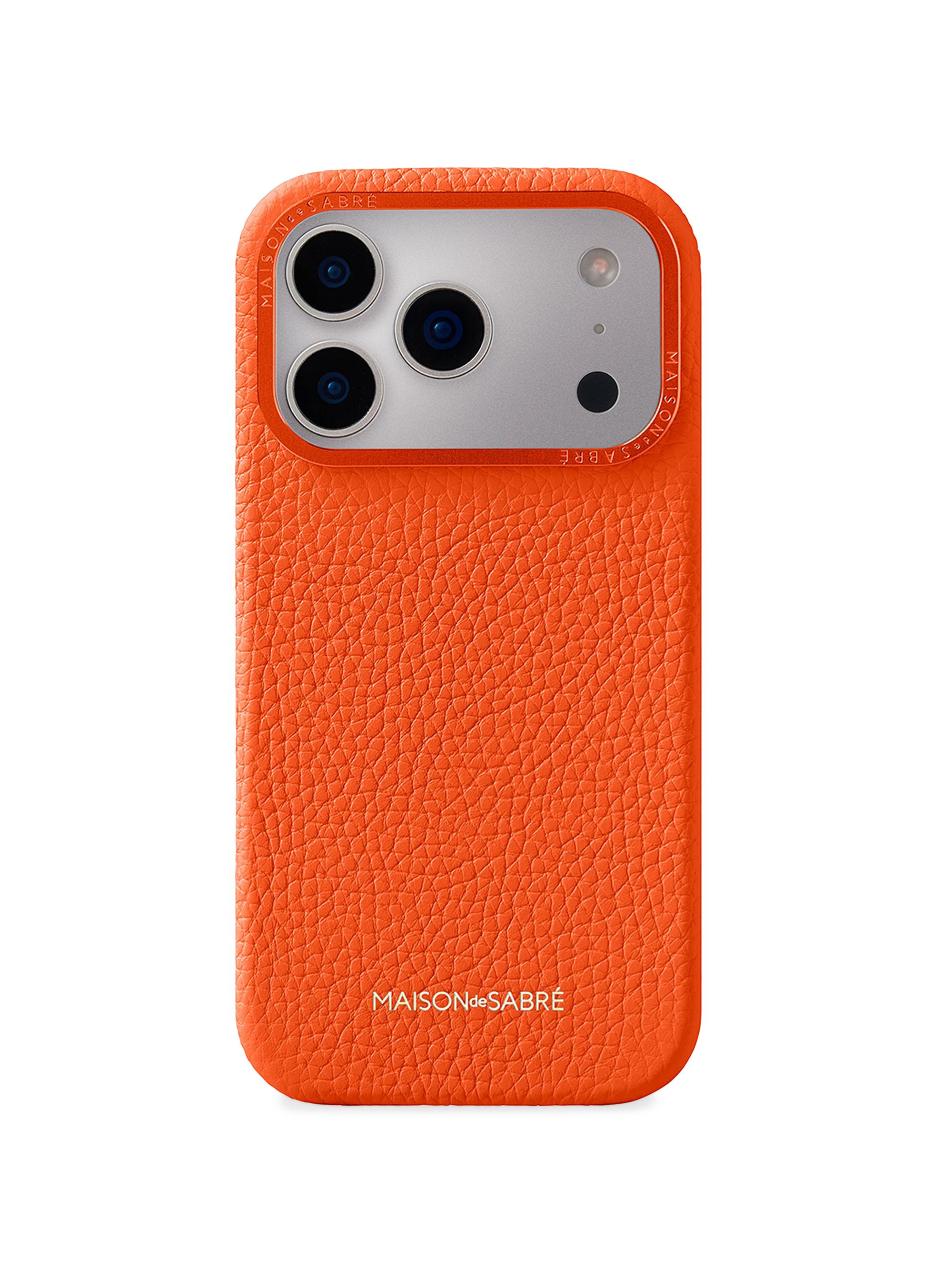 Maison de Sabre Leather Phone Case iPhone 15 Pro | Saks Fifth Avenue