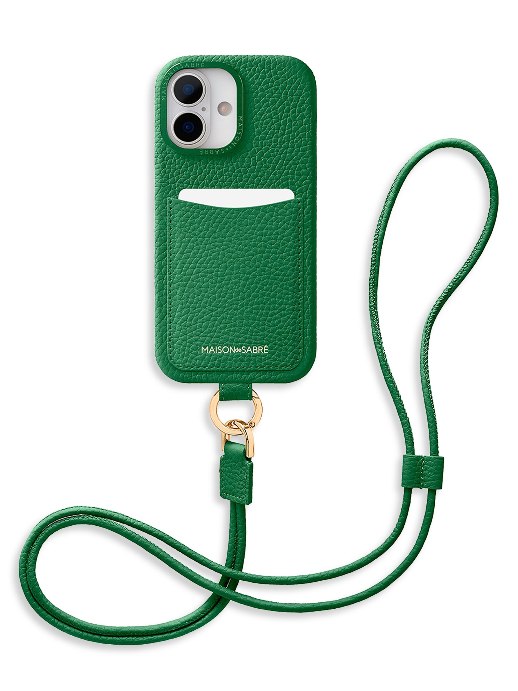 Maison de Sabre Sling Phone Case (iPhone 17) - Emerald Green