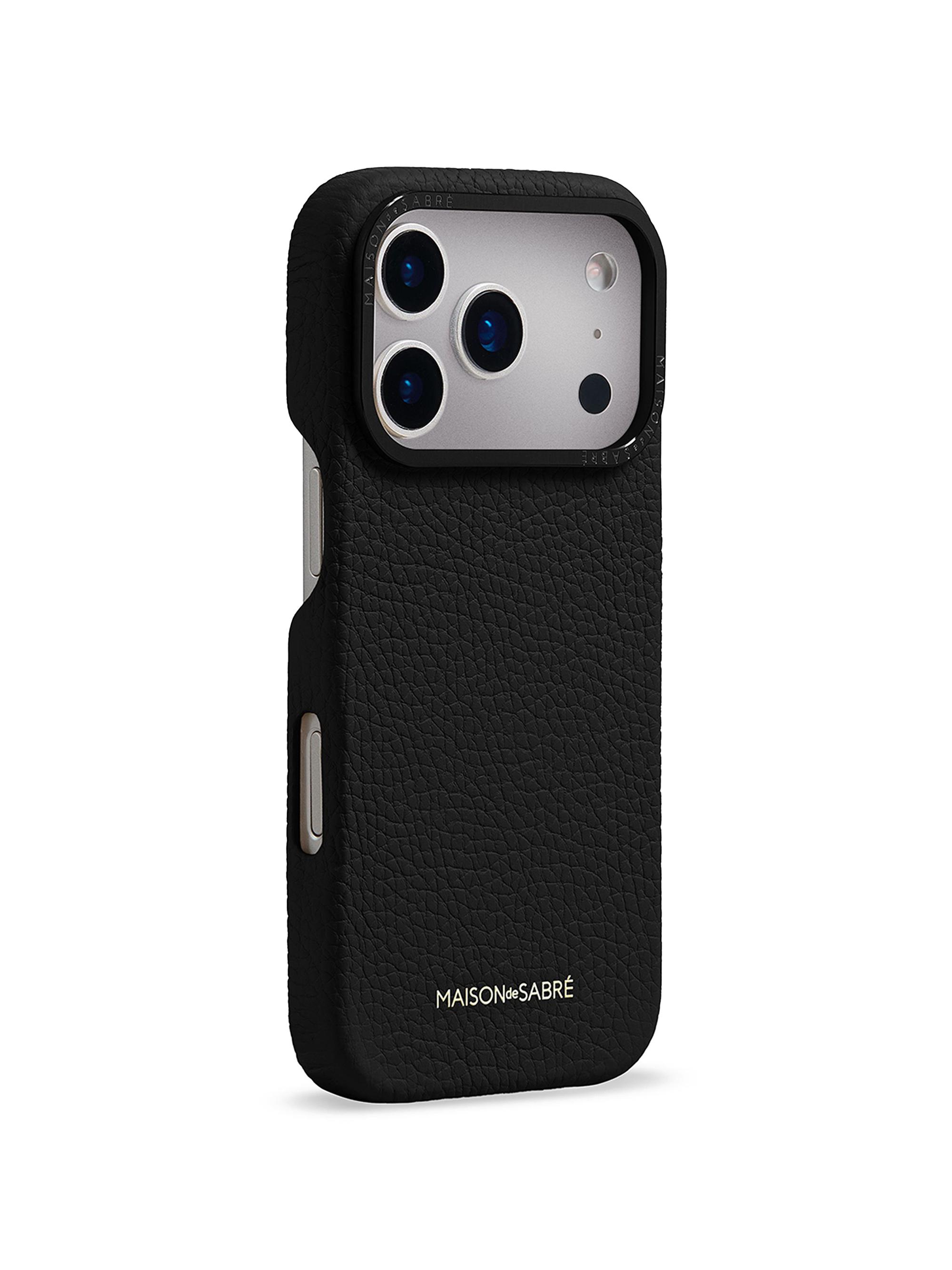 Maison de Sabre Leather Phone Case (iPhone 17 Pro) | Saks Fifth Avenue