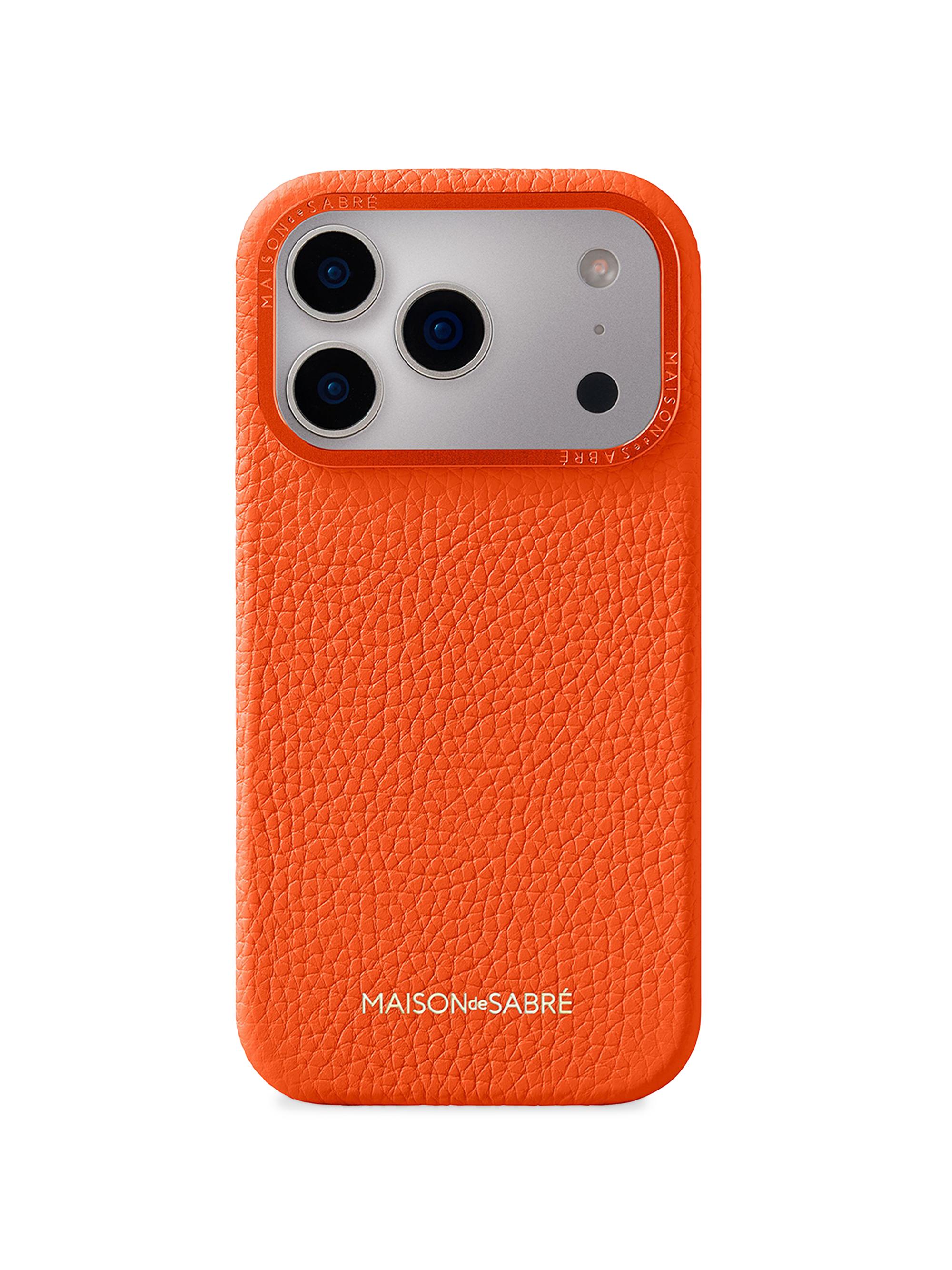Maison de Sabre Leather Phone Case (iPhone 17 Pro Max) | Saks