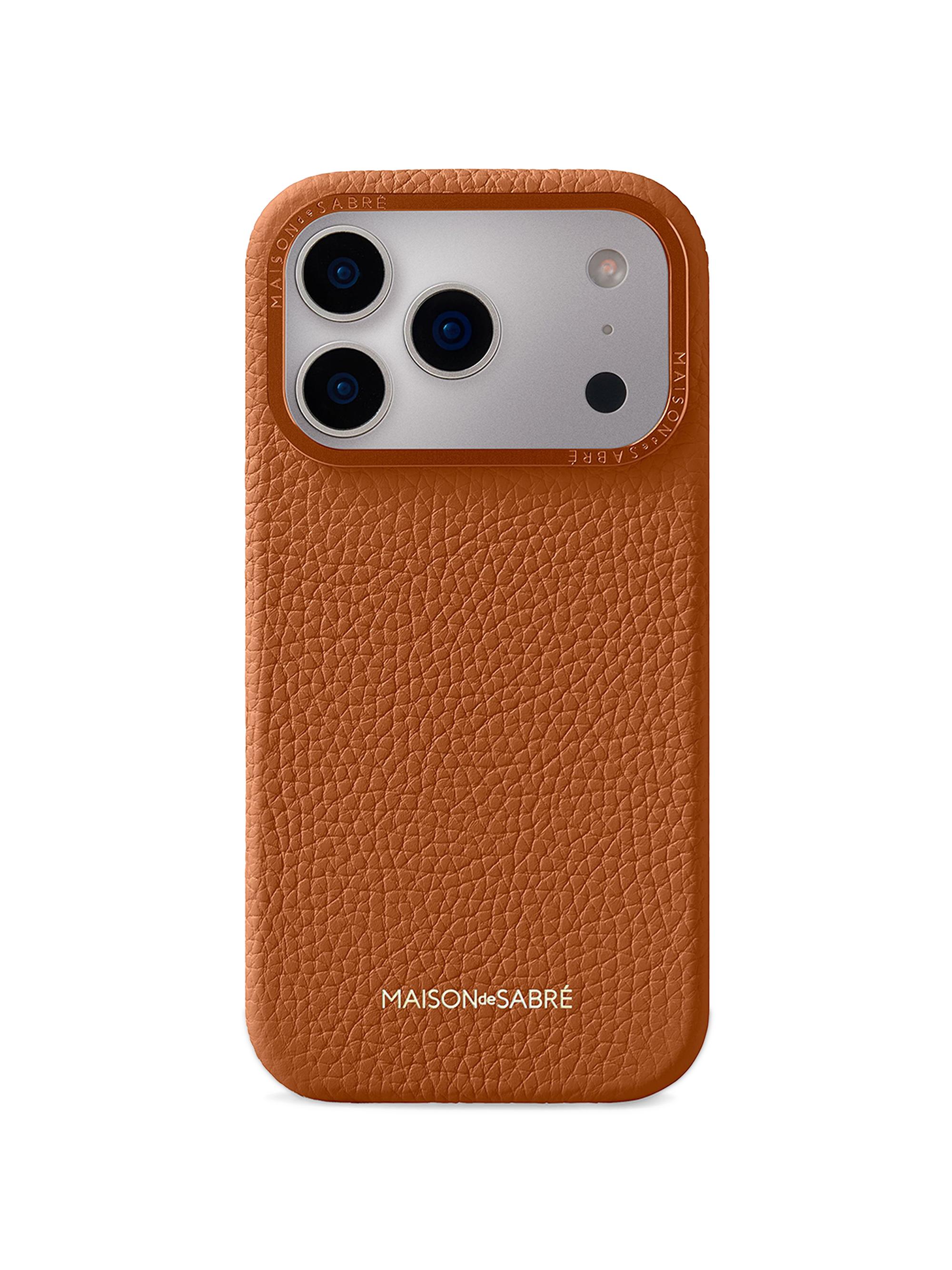 メゾンドサブレ　iPhone17promax レザーケース Maison de Sabre Leather Phone Case (iPhone 17 Pro Max) | Saks