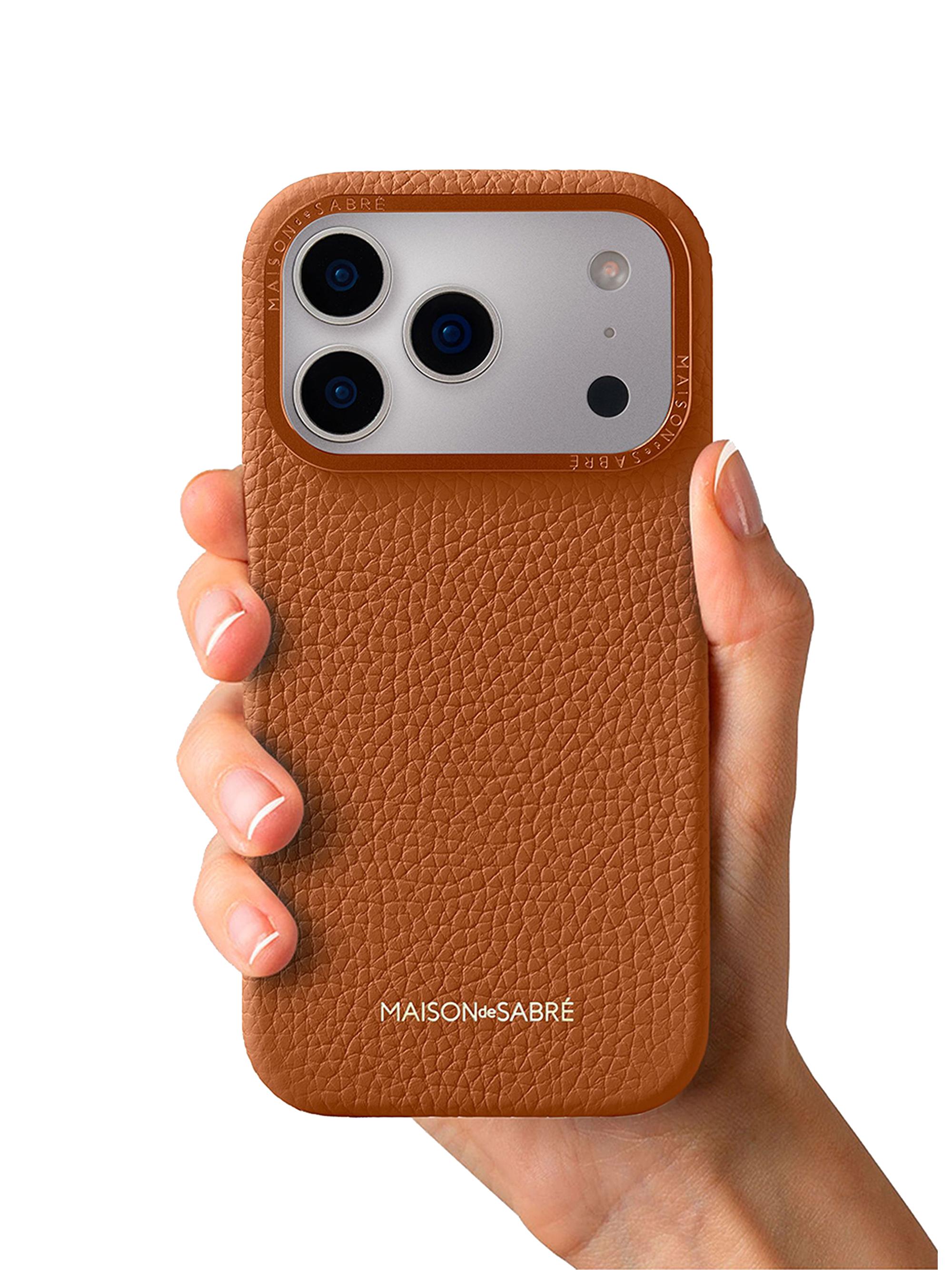 Maison de Sabre Leather Phone Case (iPhone 17 Pro) | Saks Fifth Avenue