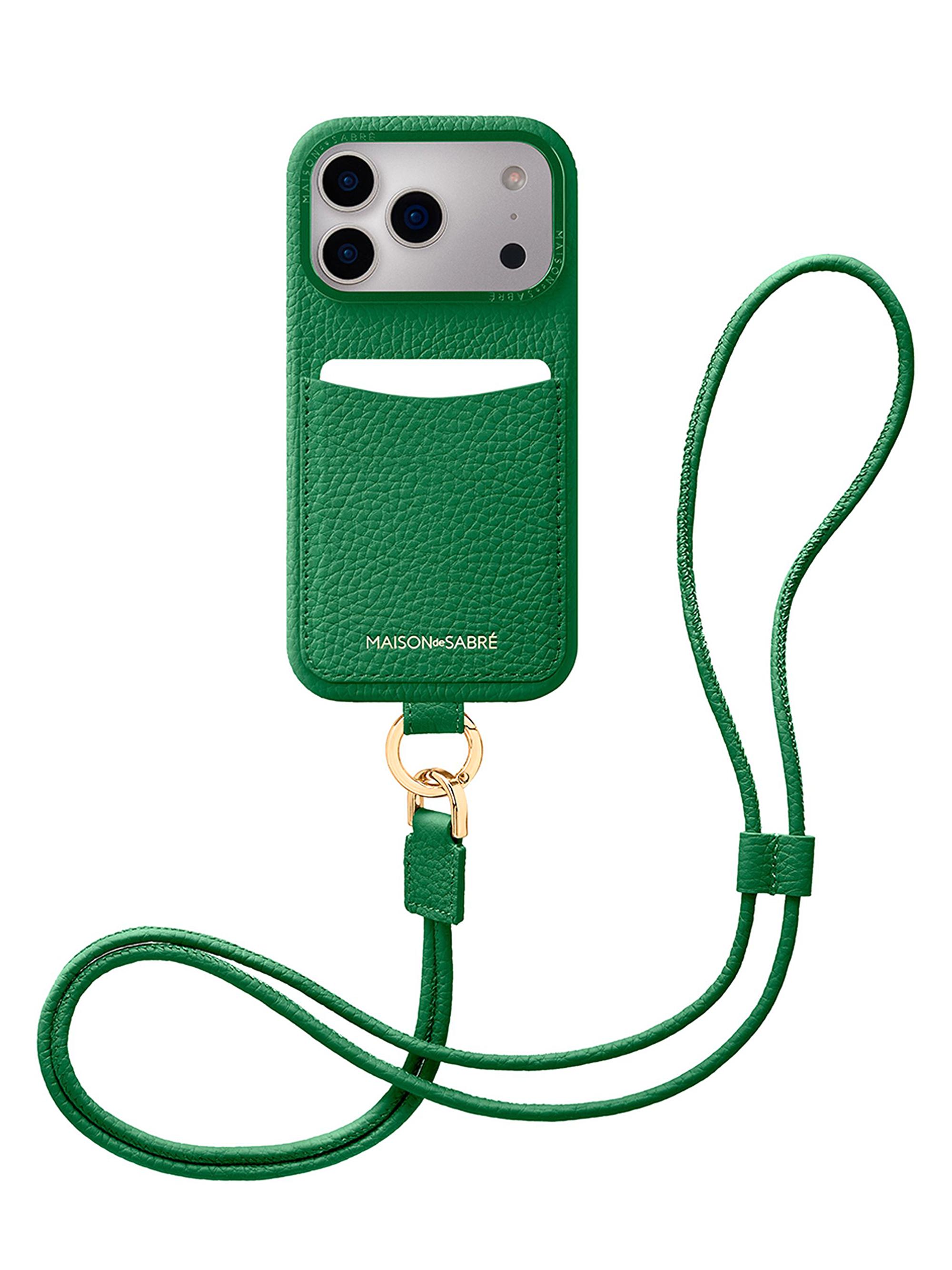 Maison de Sabre Sling Phone Case (iPhone 17 Pro) - Emerald Green