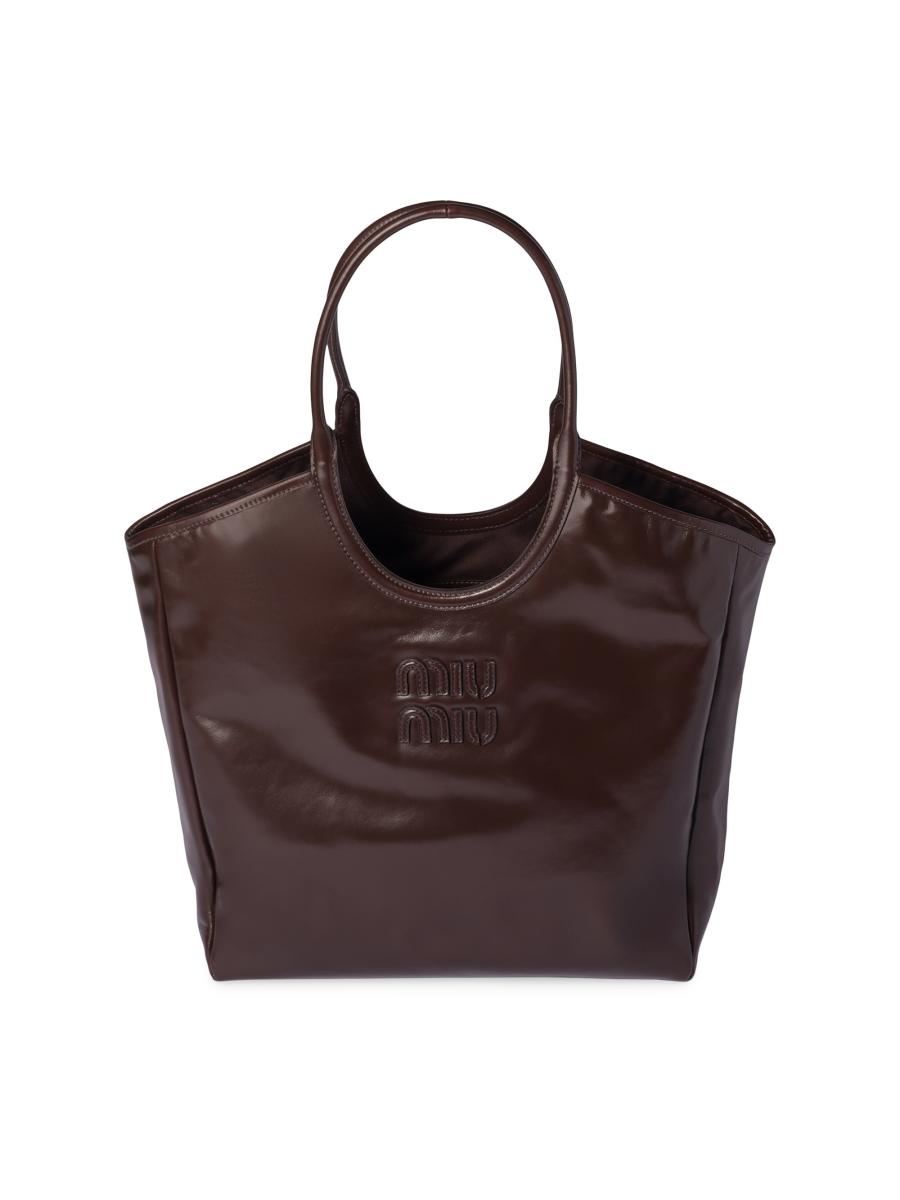Miu Miu Ivy Leather Tote Bag | Saks Fifth Avenue
