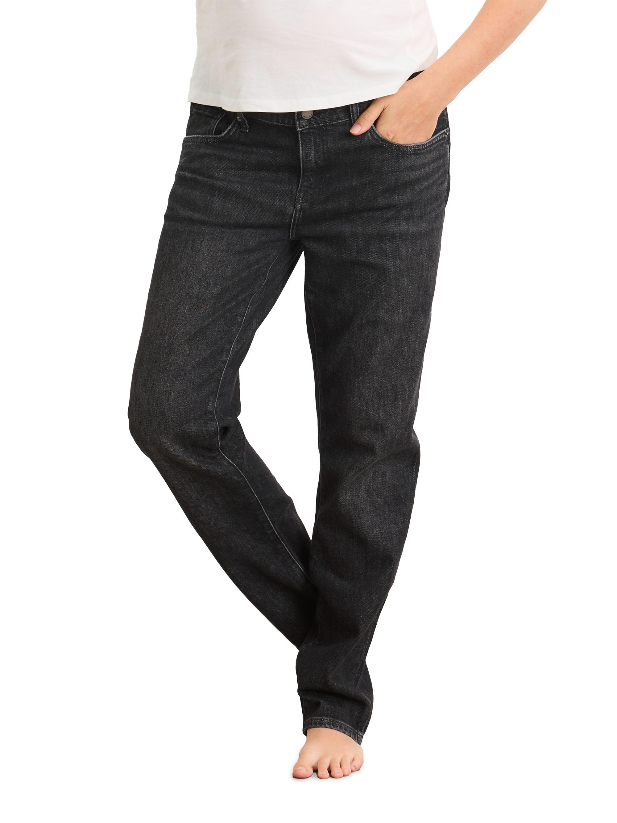 Hatch Women's The Under the Bump Boyfriend Maternity Jeans - Washed Black