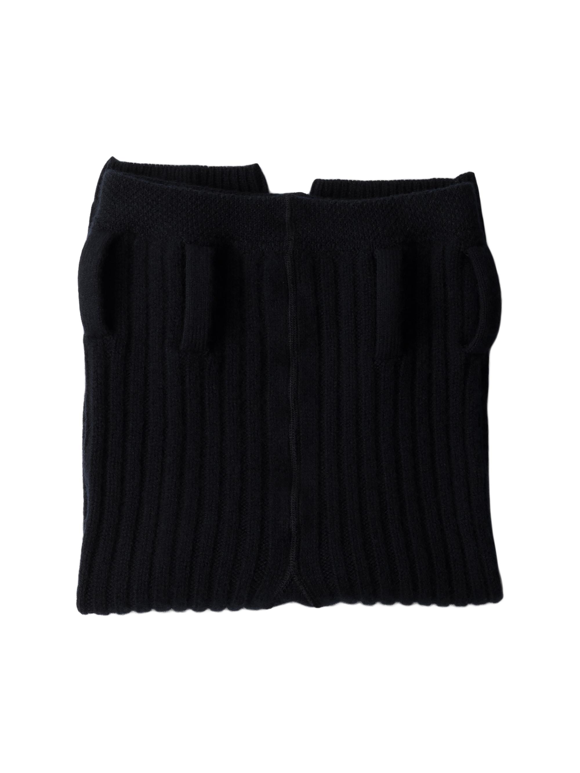 Prada Women's Wool and Cashmere Short Leggings - Navy Blue | Thumbnail 7