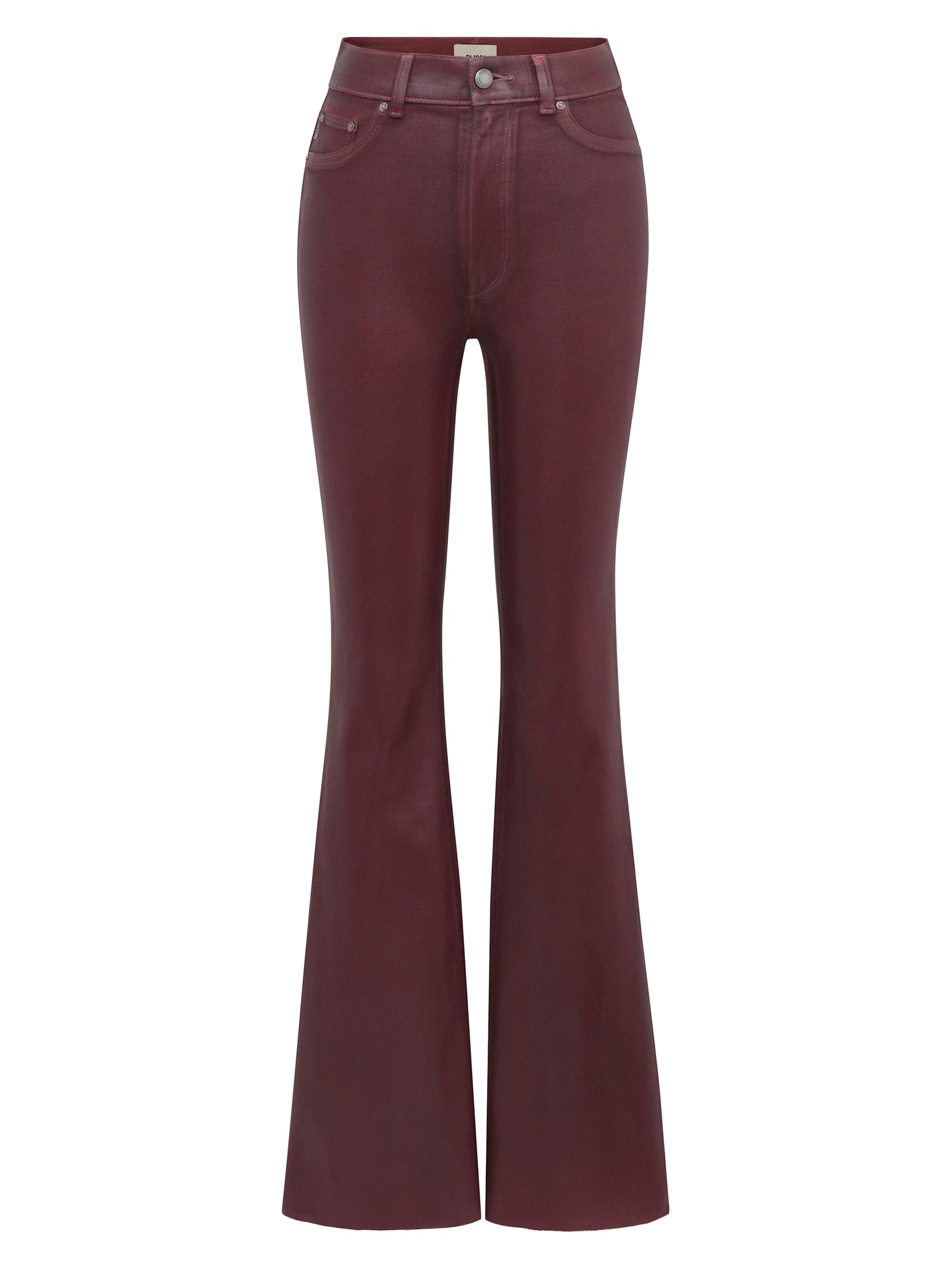 DL1961 Women's Bridget Boot High Rise Instasculpt Coated Jeans - Saffron Coated