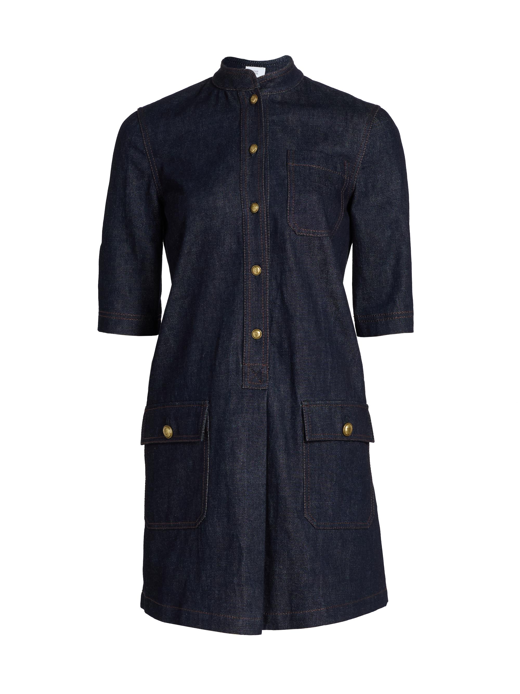 Adam Lippes Women's Lauder Denim Shirtdress - Indigo