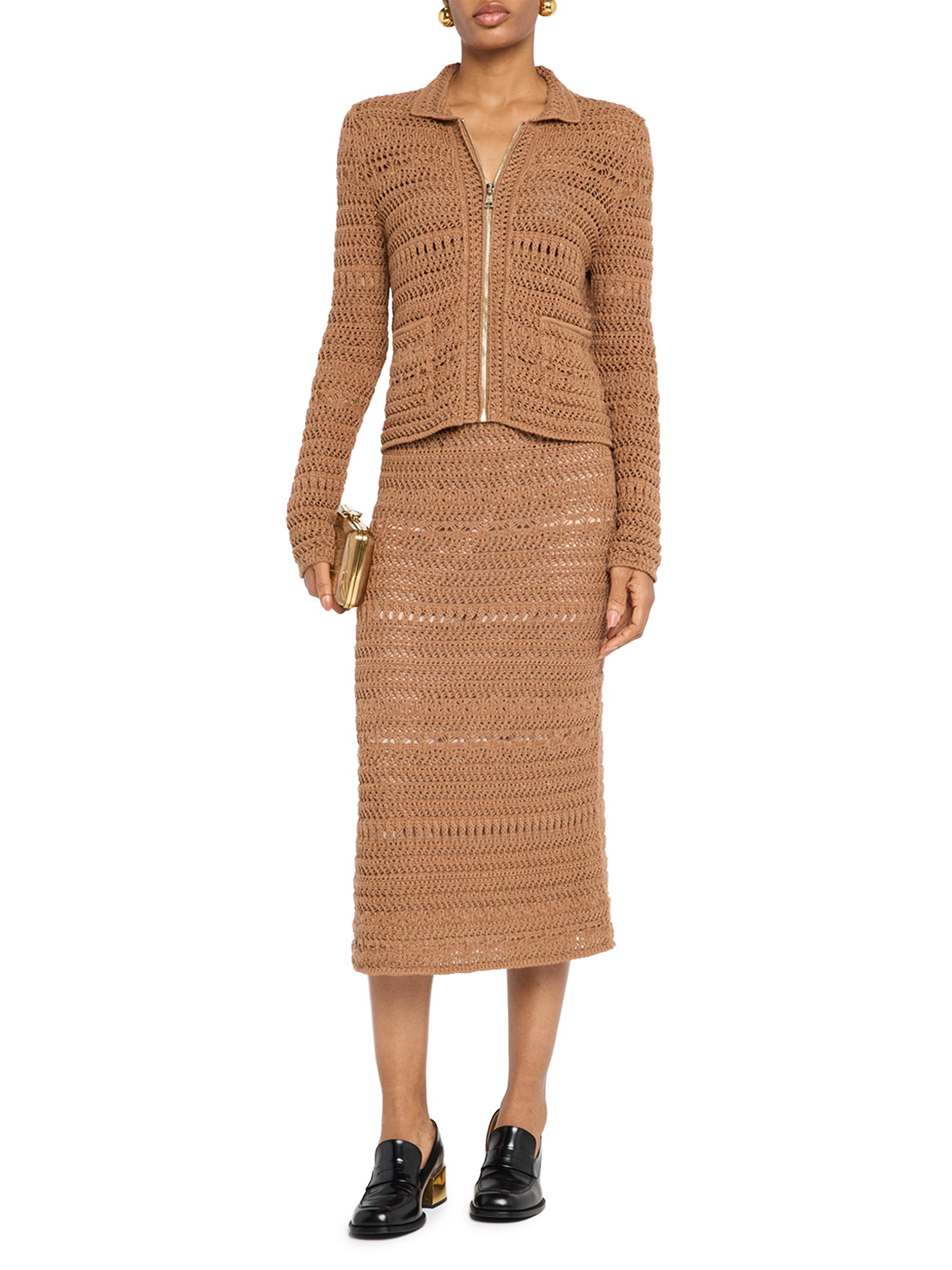 Fabiana Filippi Textured Open Knit Jacket | Saks Fifth Avenue