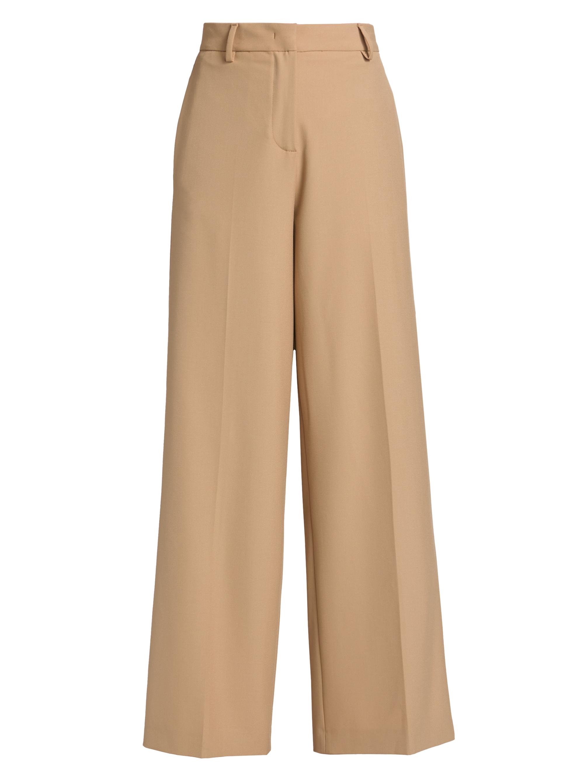 Fabiana Filippi Women's Tech Wide-Leg Trousers - Beige