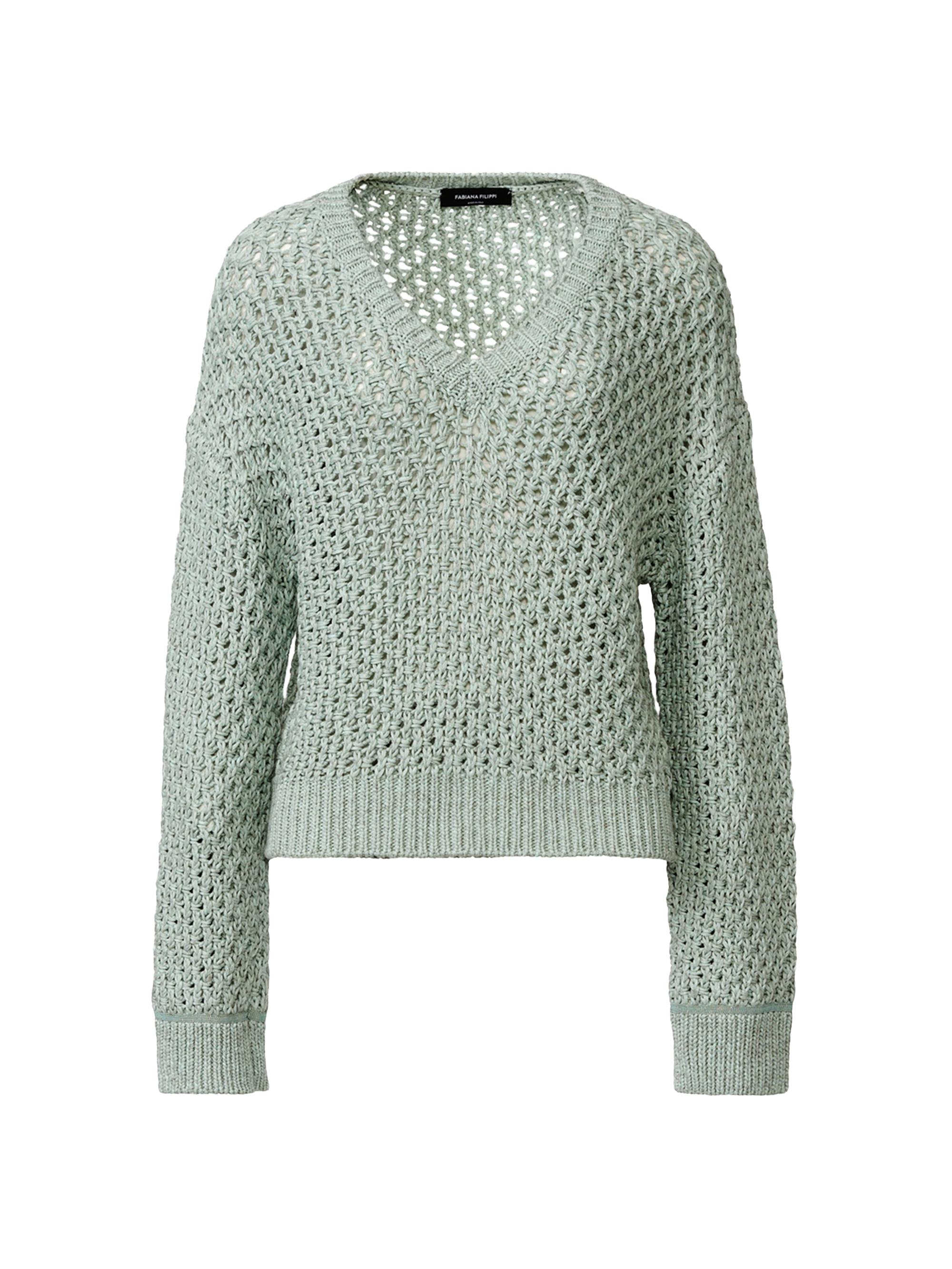 Fabiana Filippi Women's Mouliné Knit Sweater - Acero