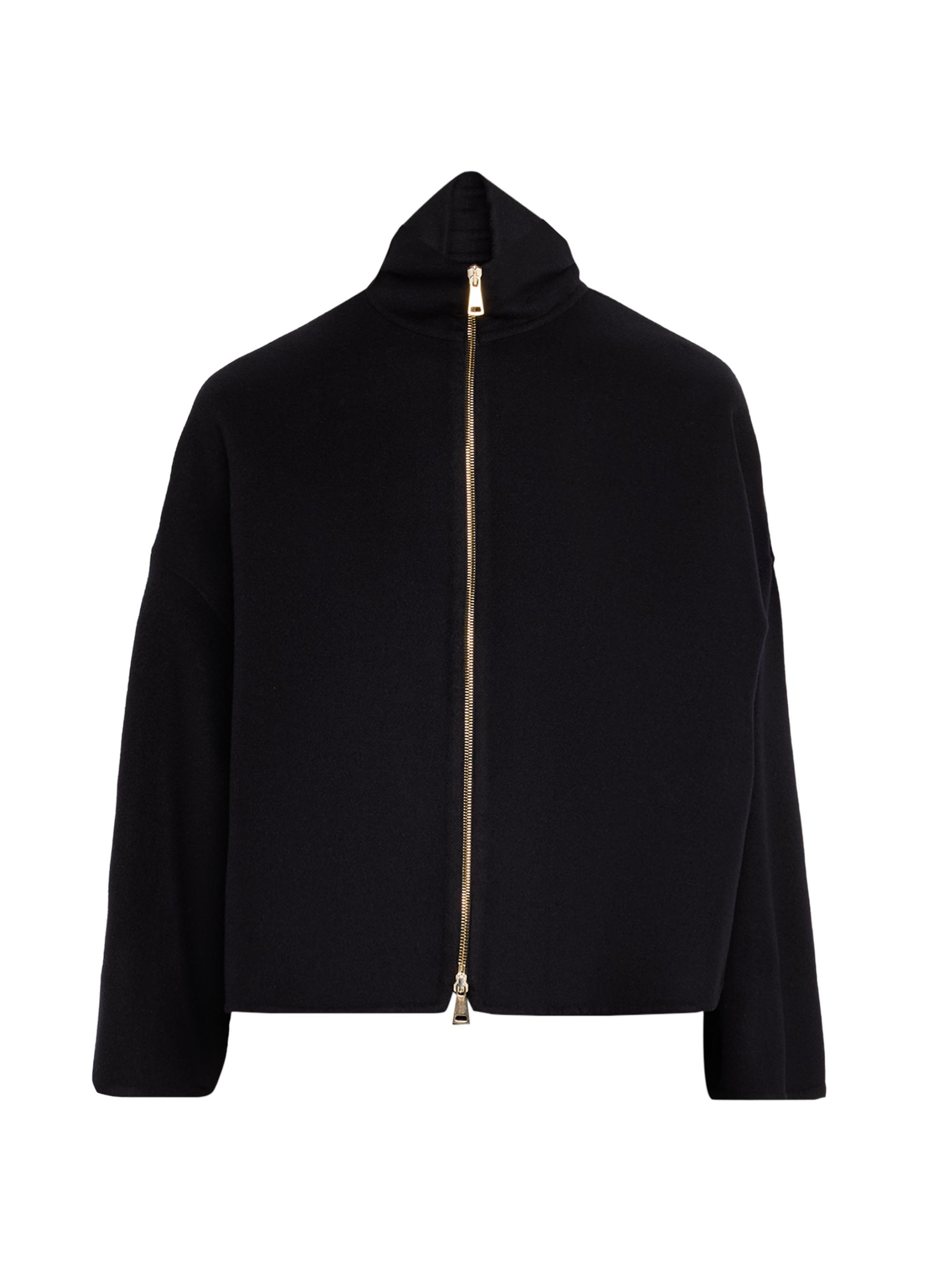 Fabiana Filippi Women's Double-Faced Wool Zip Jacket - Blu Notte