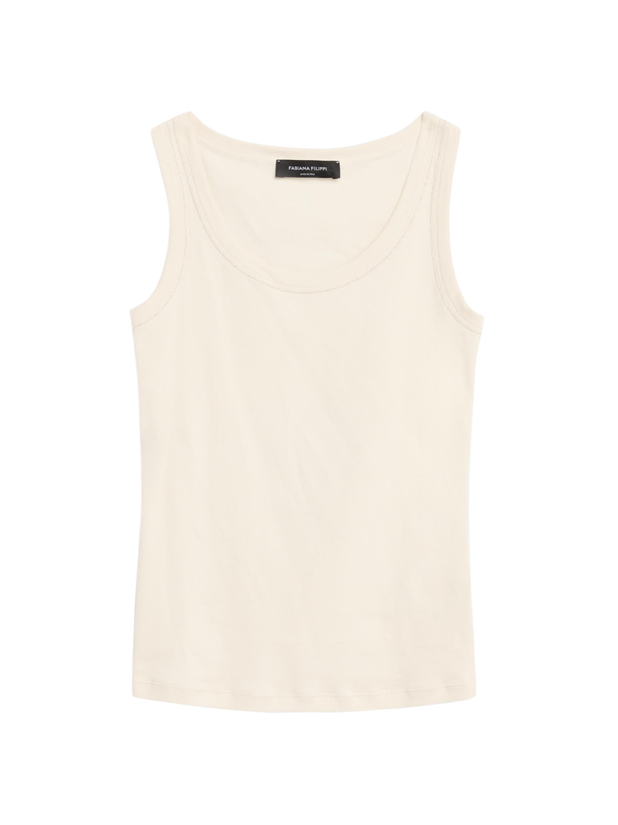 Fabiana Filippi Women's Jersey Cotton Tank - Burro