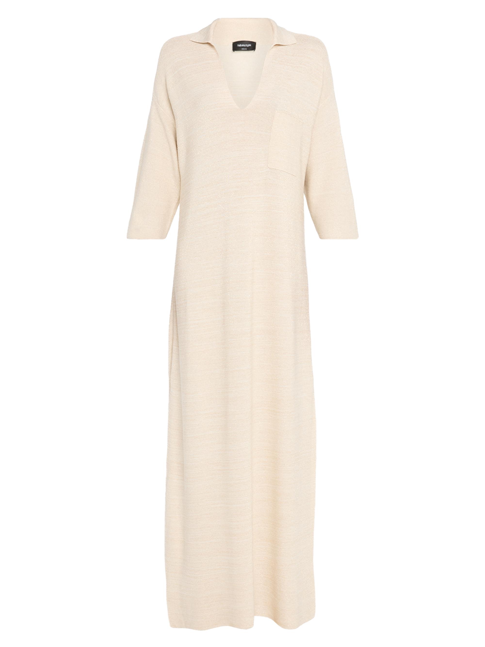 Fabiana Filippi Women's Cotton-Wool Blend Yarn Knit Polo Dress - Burro