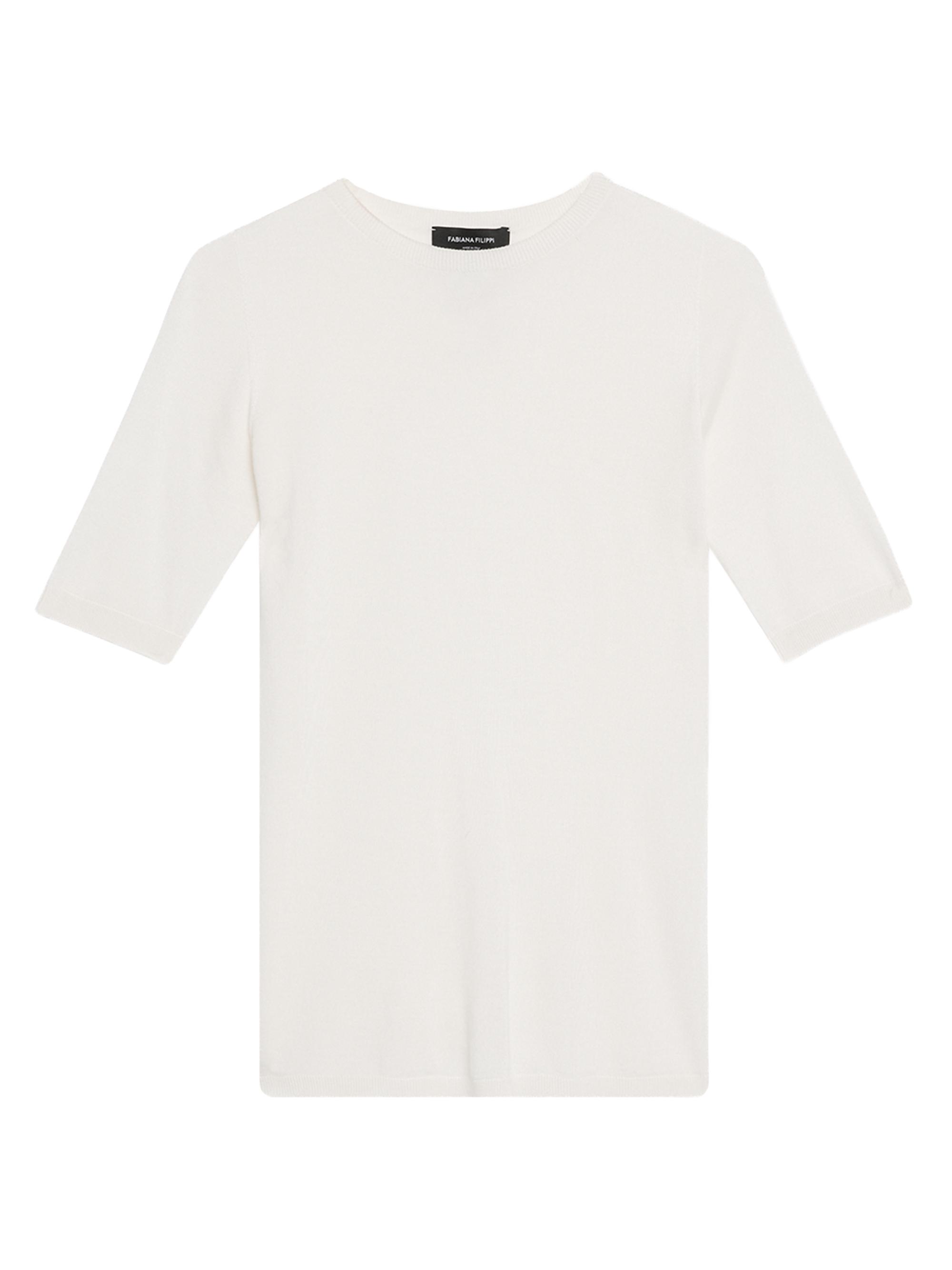 Fabiana Filippi Women's Platinum Knit T-Shirt - Roccia