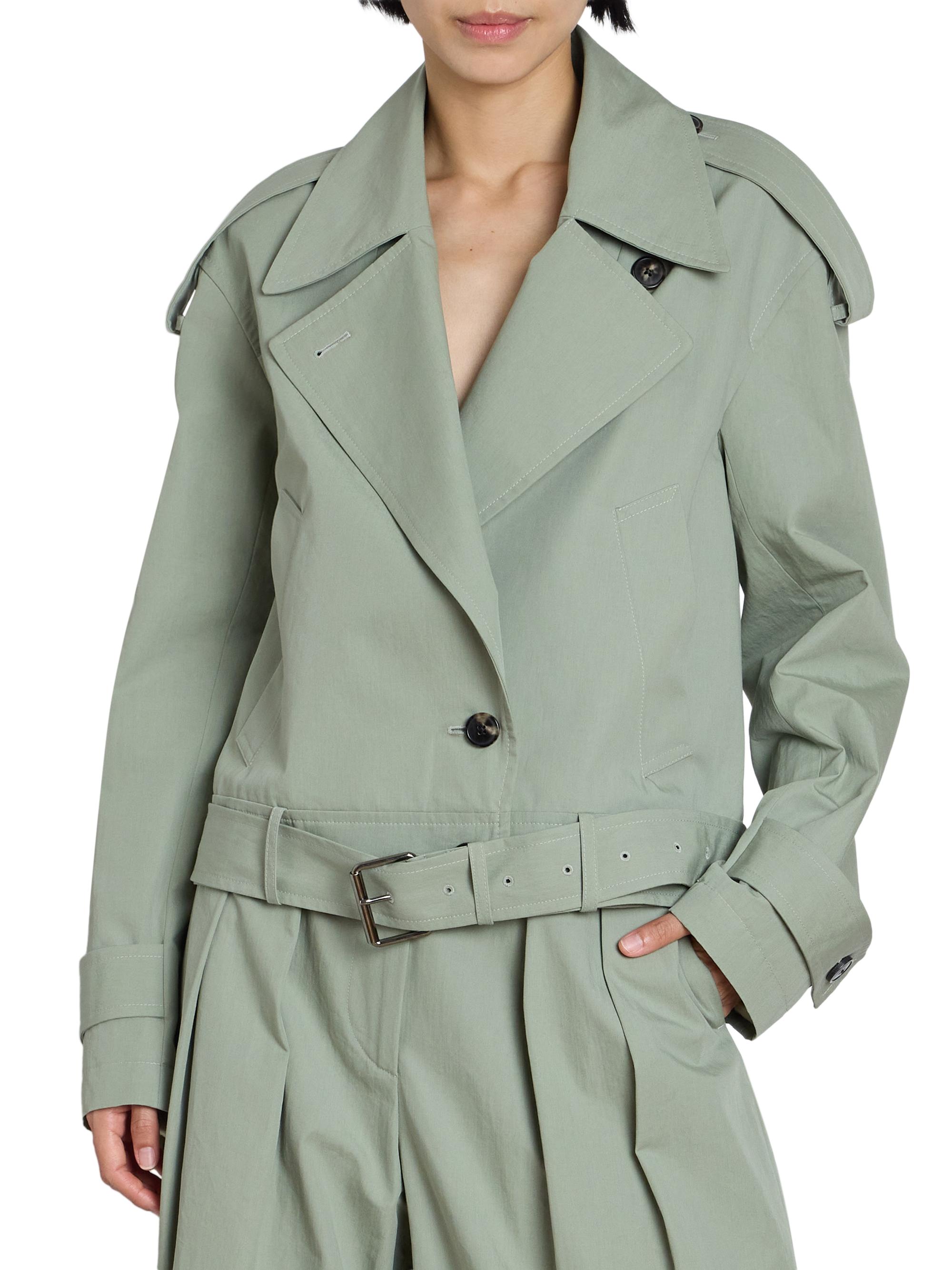 Dries Van Noten Vensar Cotton Belted Jacket | Saks Fifth Avenue