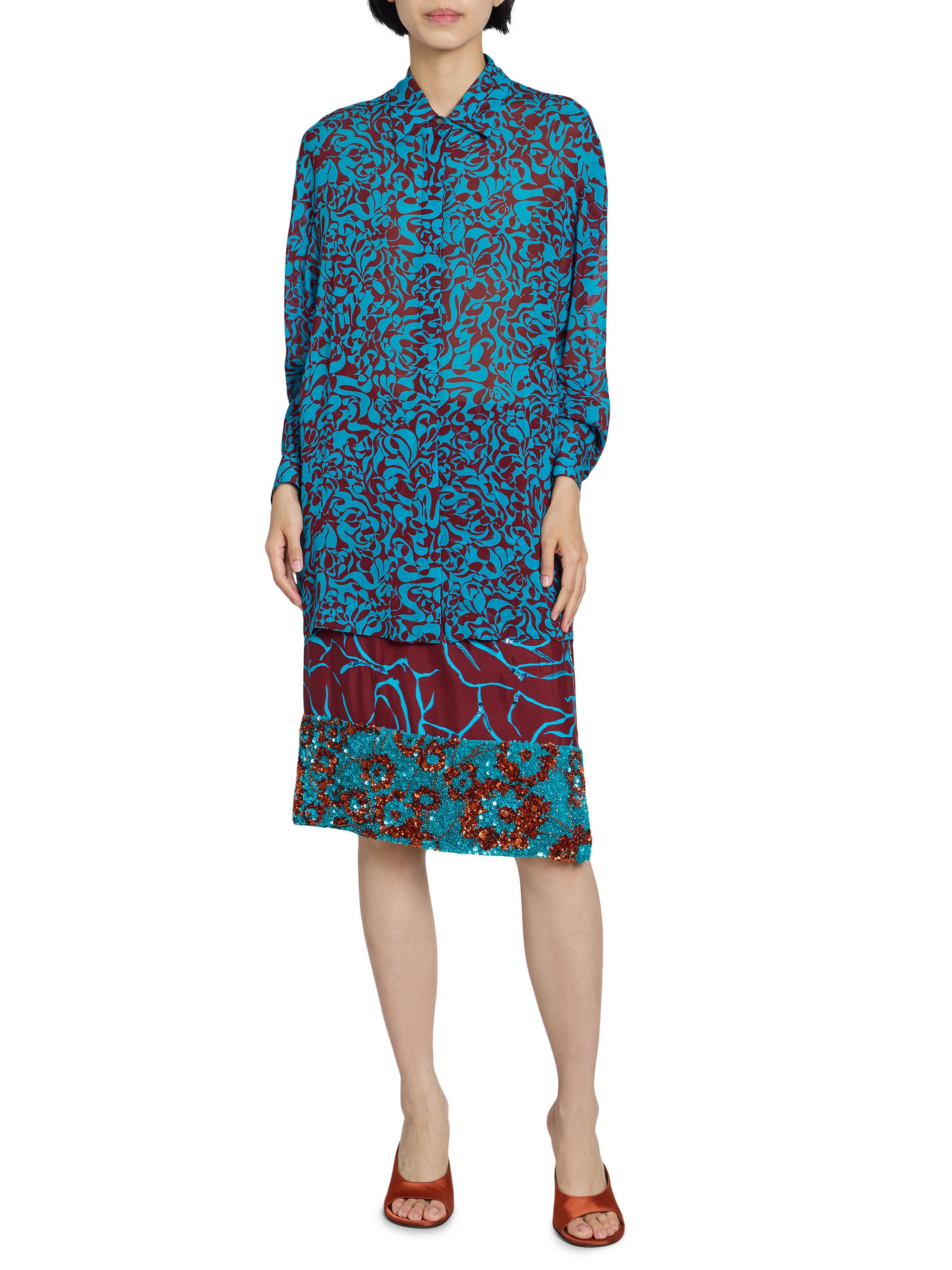 Dries Van Noten Cavala Abstract Oversized Shirt | Saks Fifth Avenue