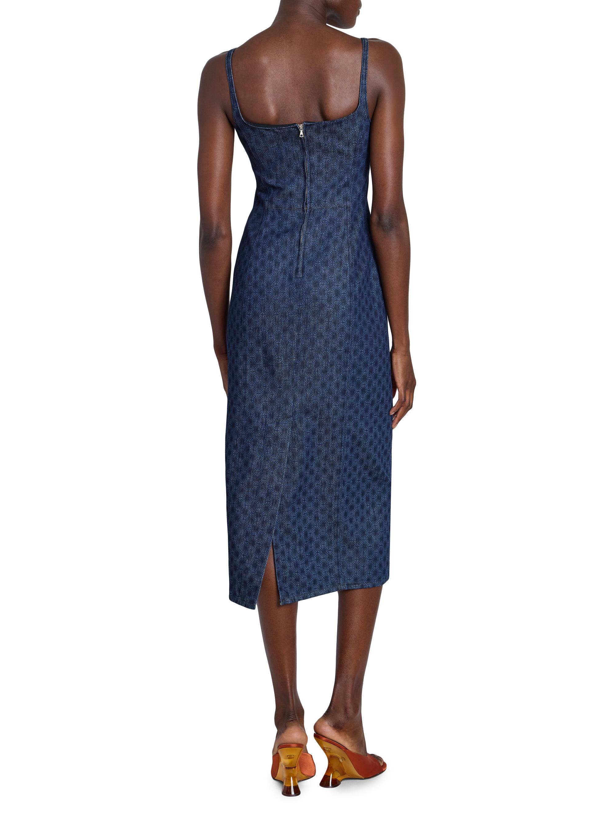 dries van noten denim dress Dries Van Noten Cotton Denim Debano Tank Dress in Indigo Blue