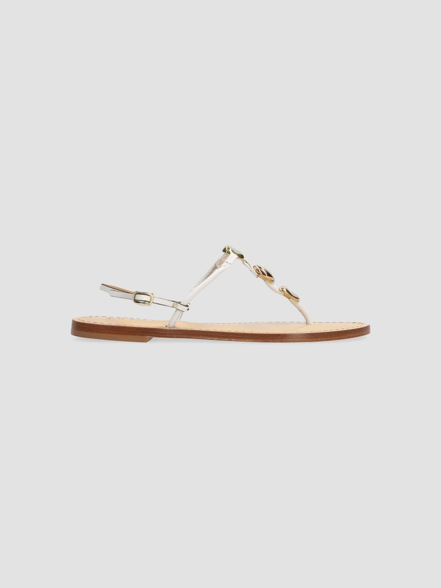Amanu The Nairobi Beaded Leather Sandals | Saks Fifth Avenue