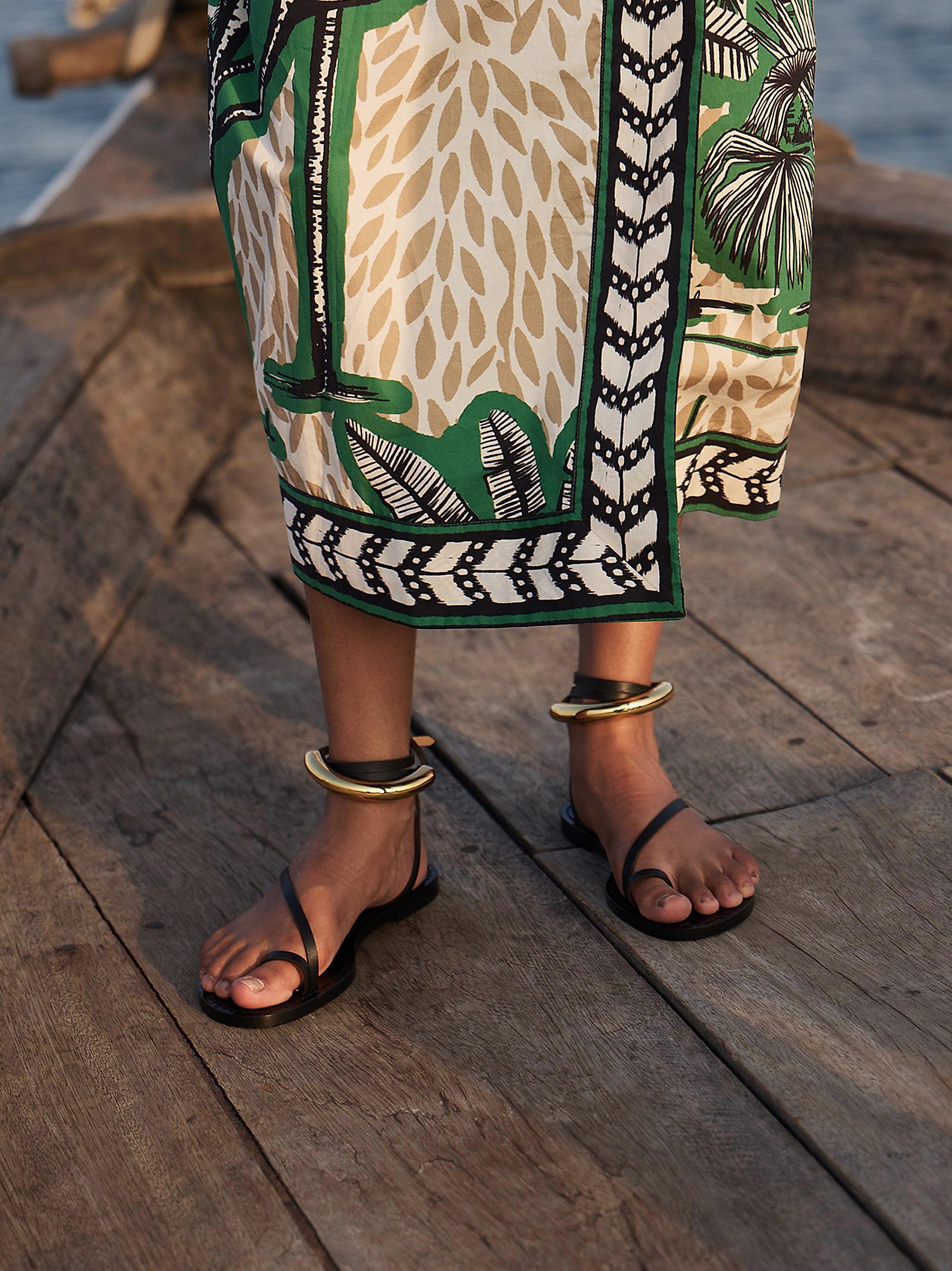 AMANU 17 The Kalahari Leather Ankle-Wrap Sandals | Saks Fifth Avenue