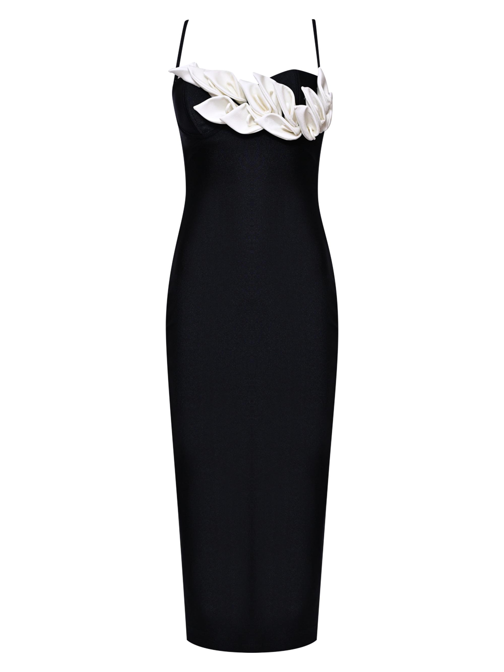 Selene Appliqué Midi-Dress