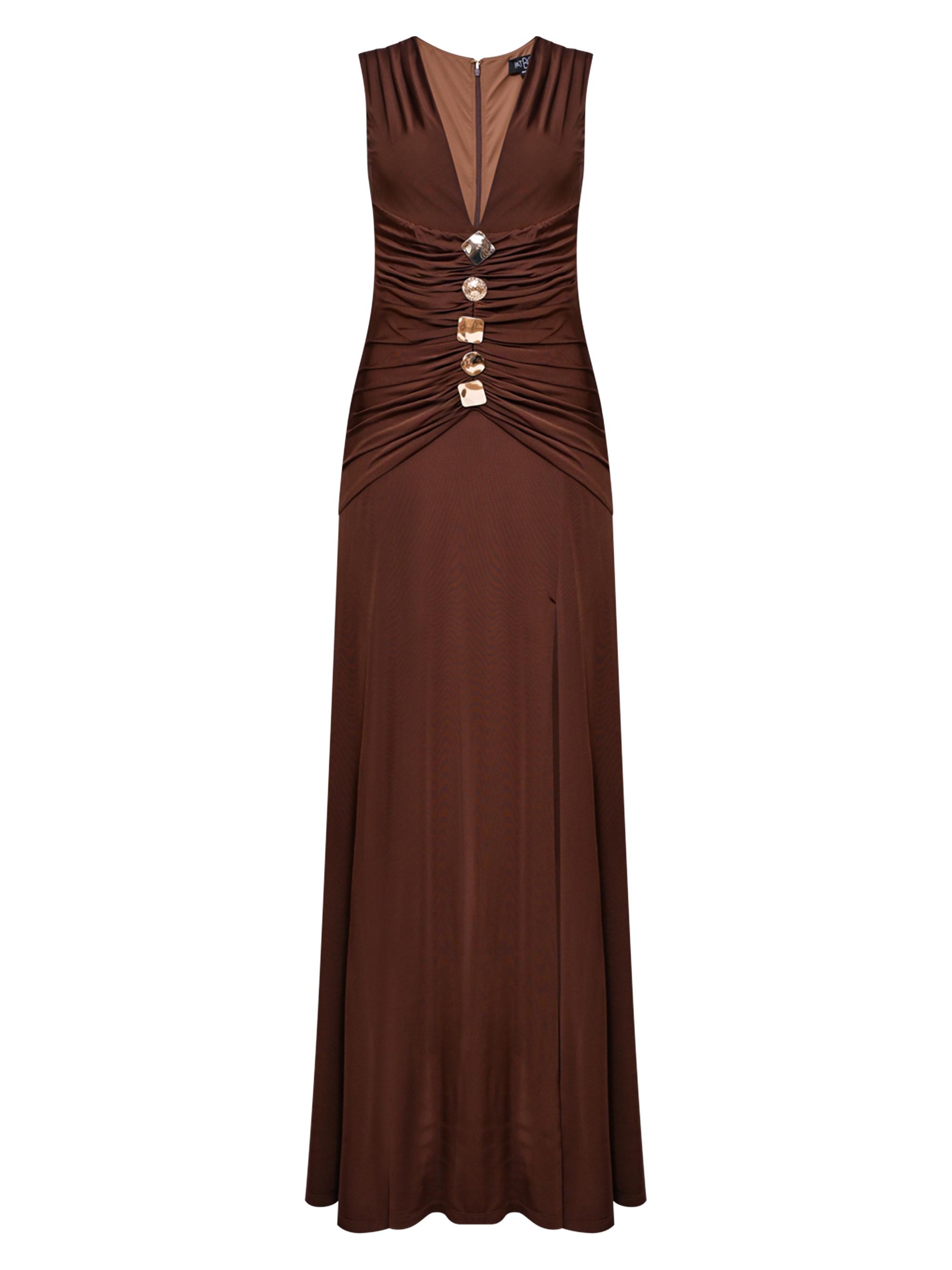 Moonlit Jersey Plunge Gown