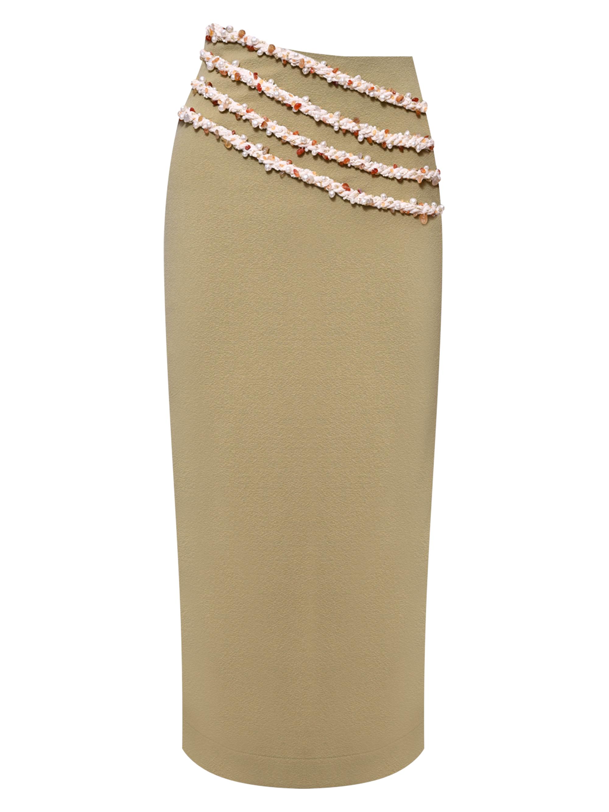 Jade Knit Midi-Skirt